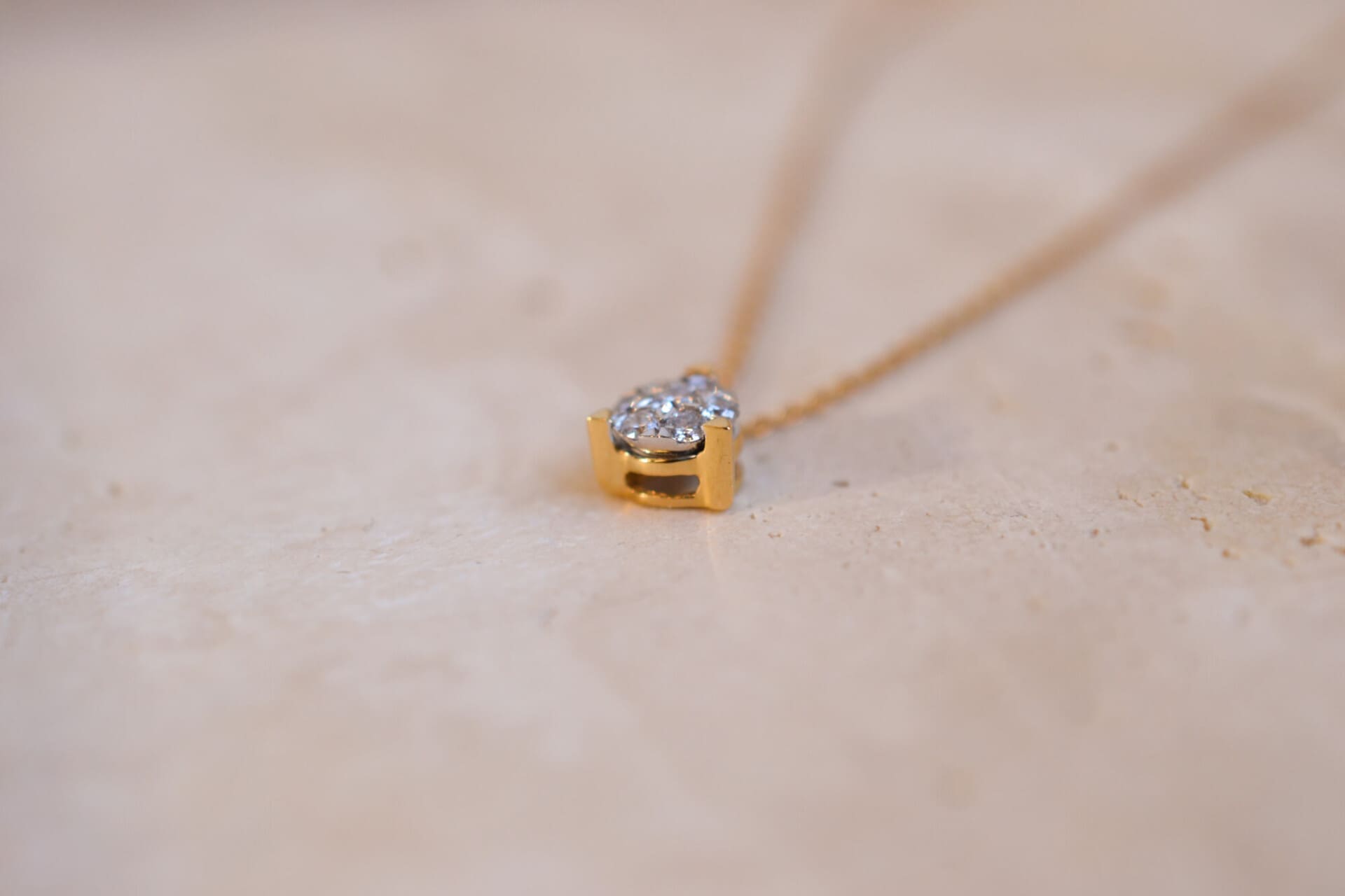 Collier Diamants et maille forçat