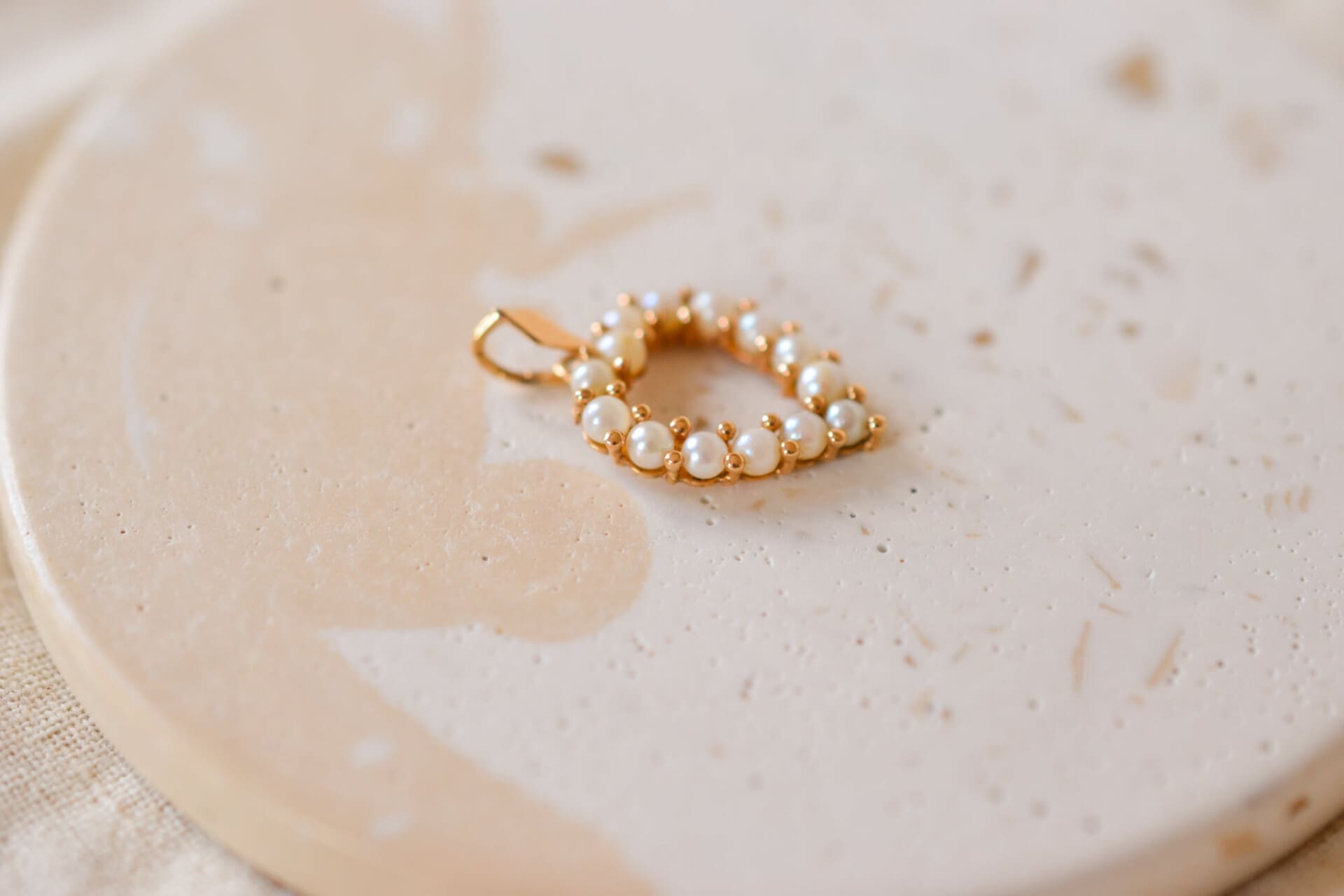 Pendentif coeur Perles