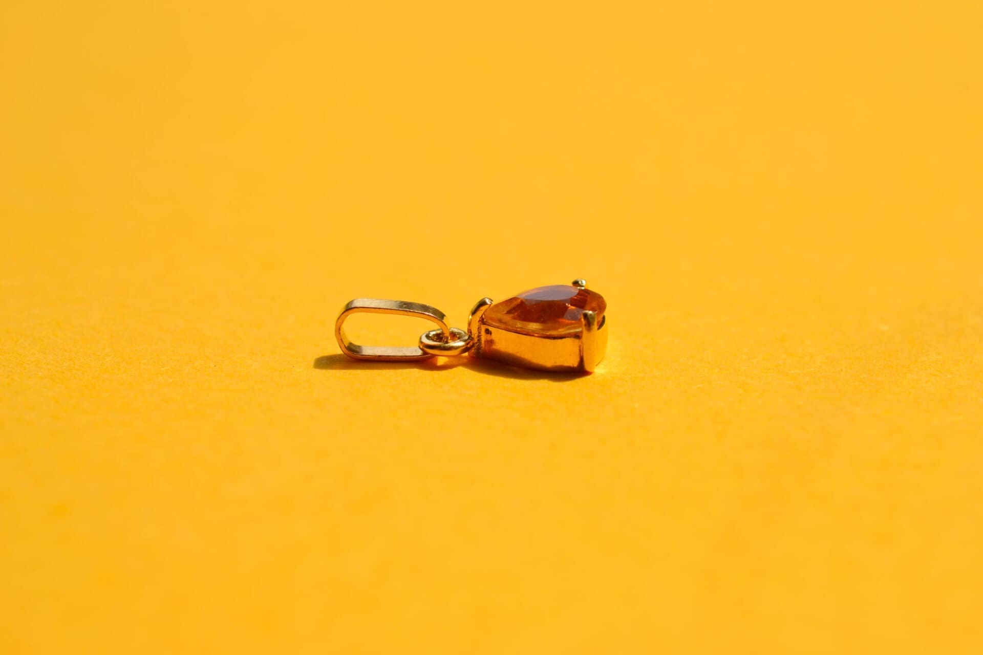 Pendentif goutte Citrine