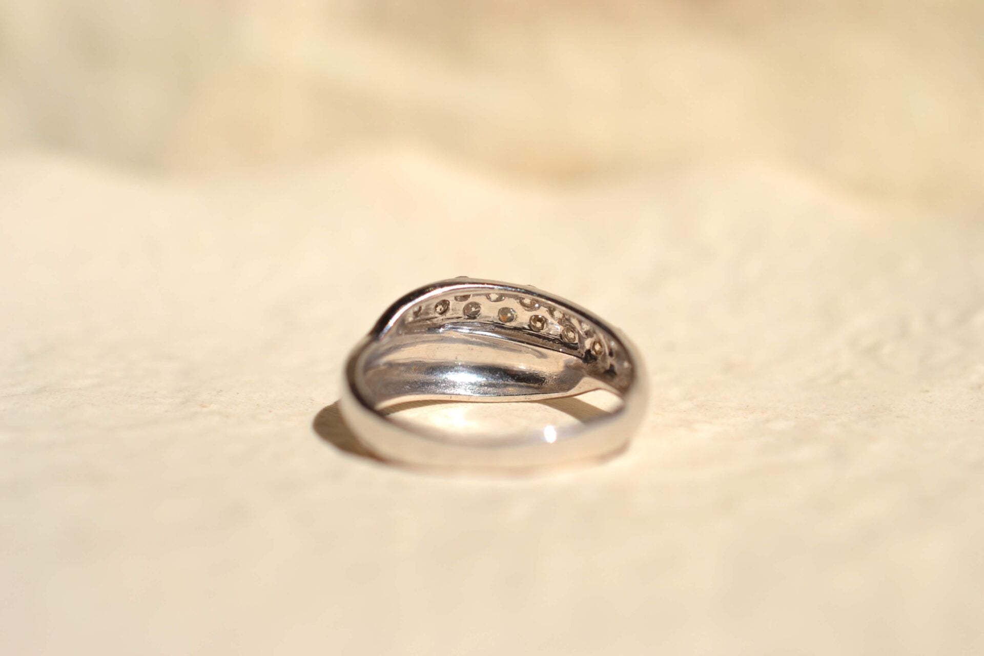 Bague liens croisés et Diamants