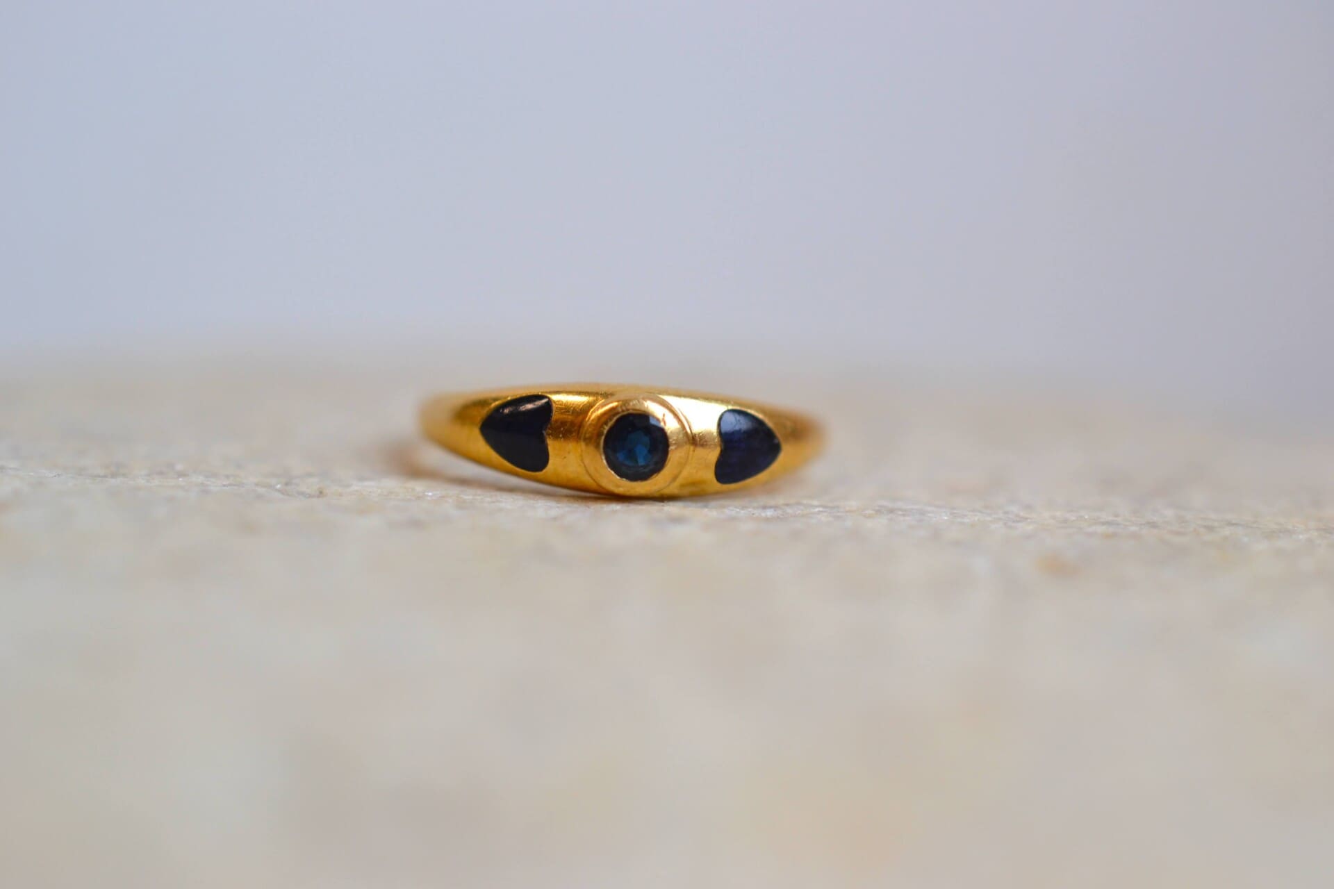 Bague Saphir coeurs