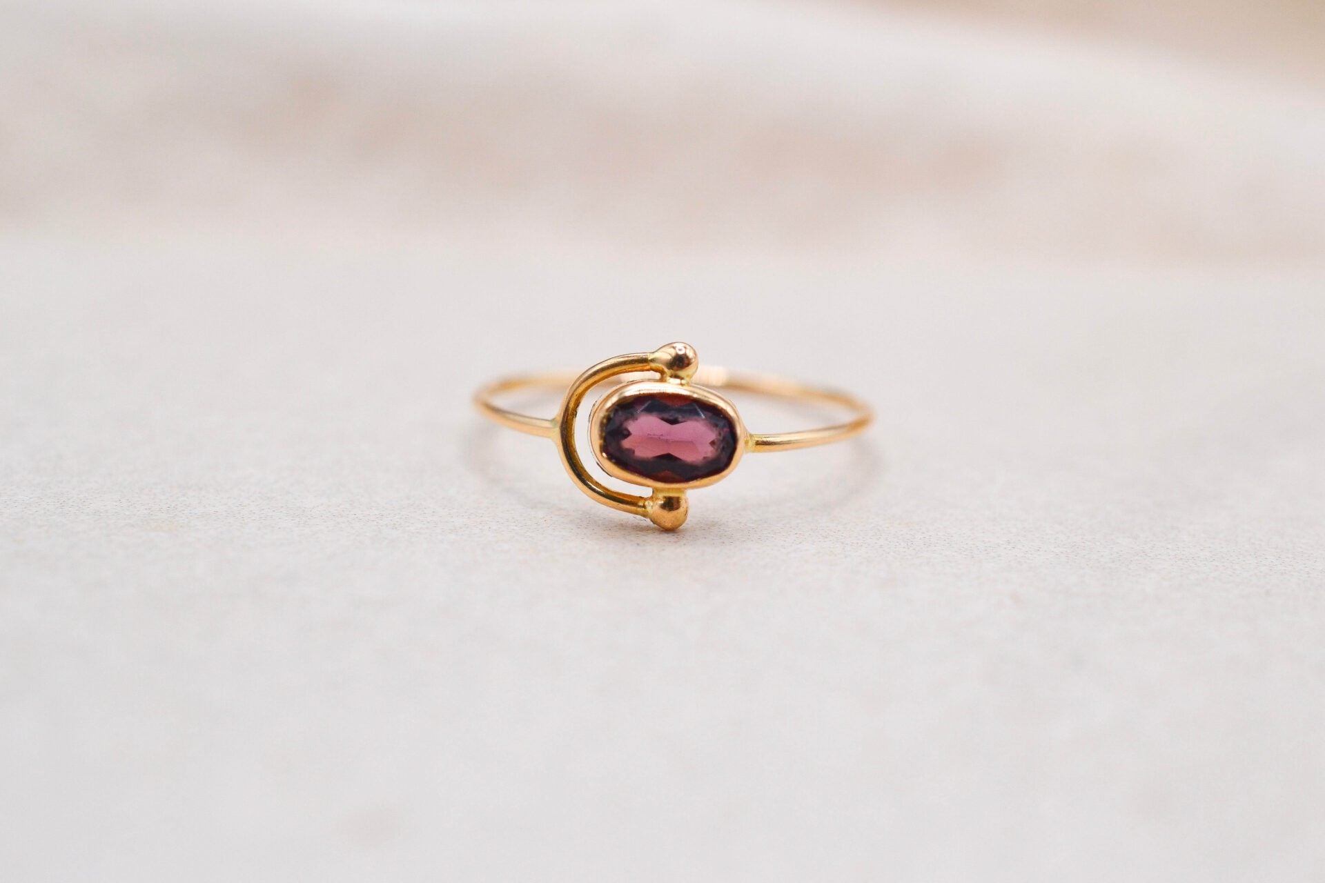 Bague étrier Améthyste