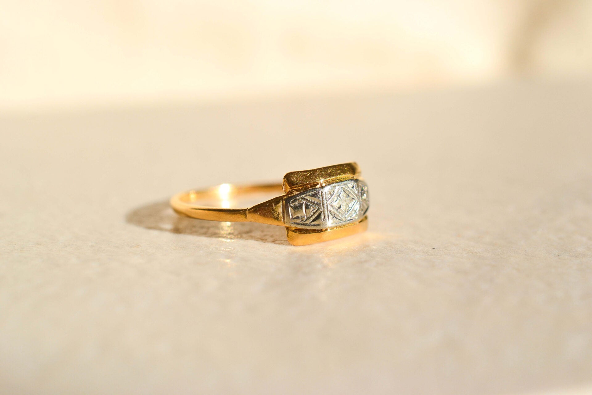 Bague Art Déco 2 Ors