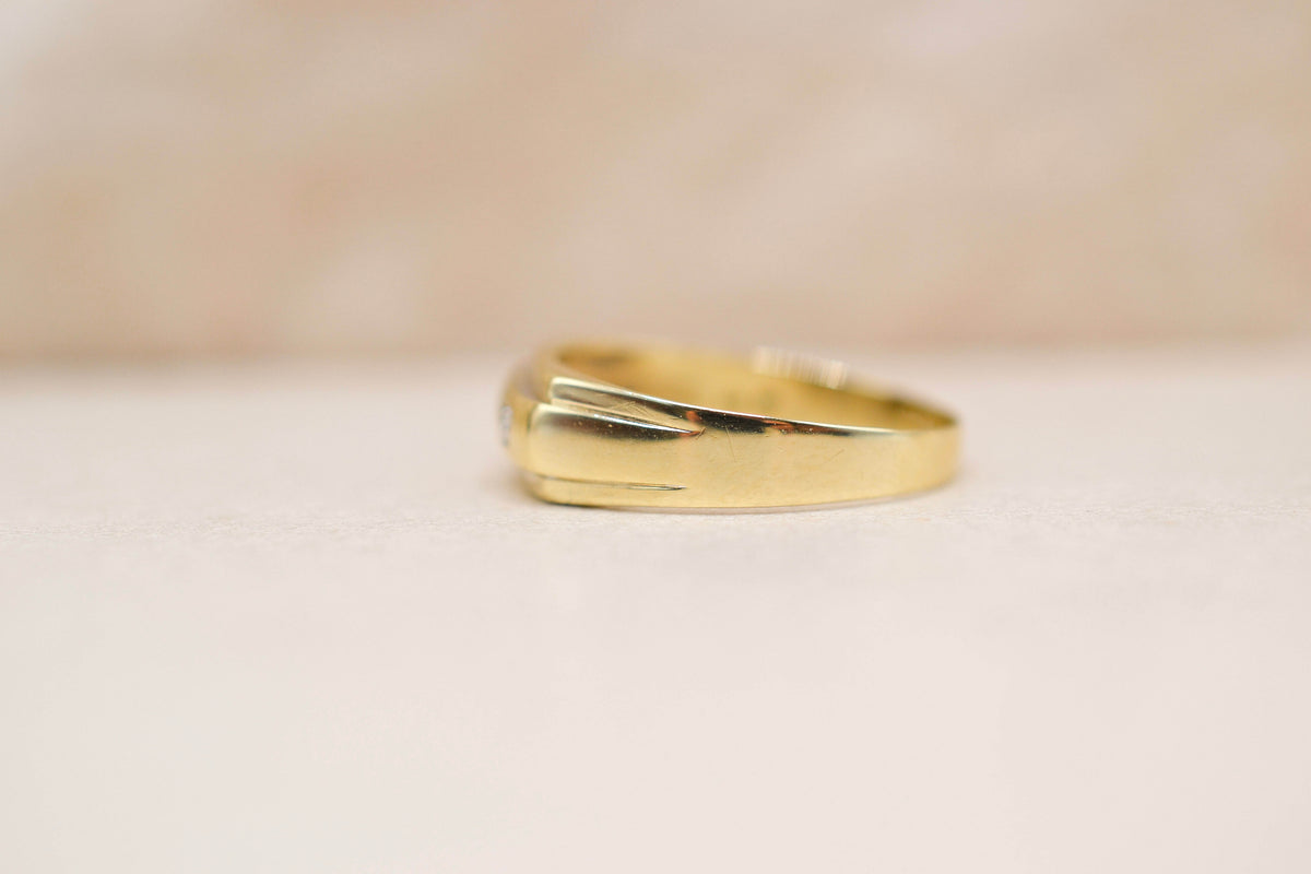 Bague chevalière Diamants