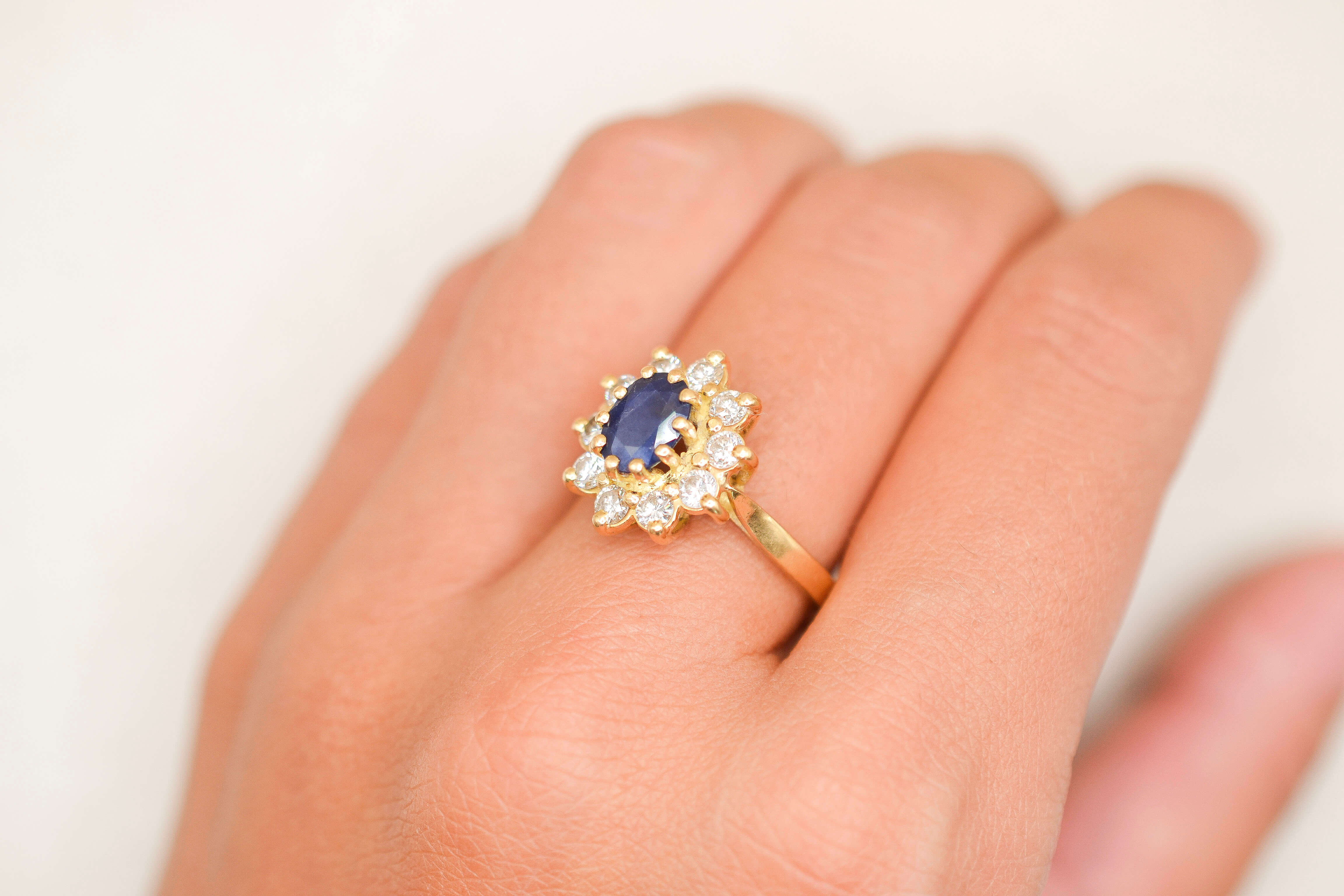 Pompadour Vintage Saphir & Diamants