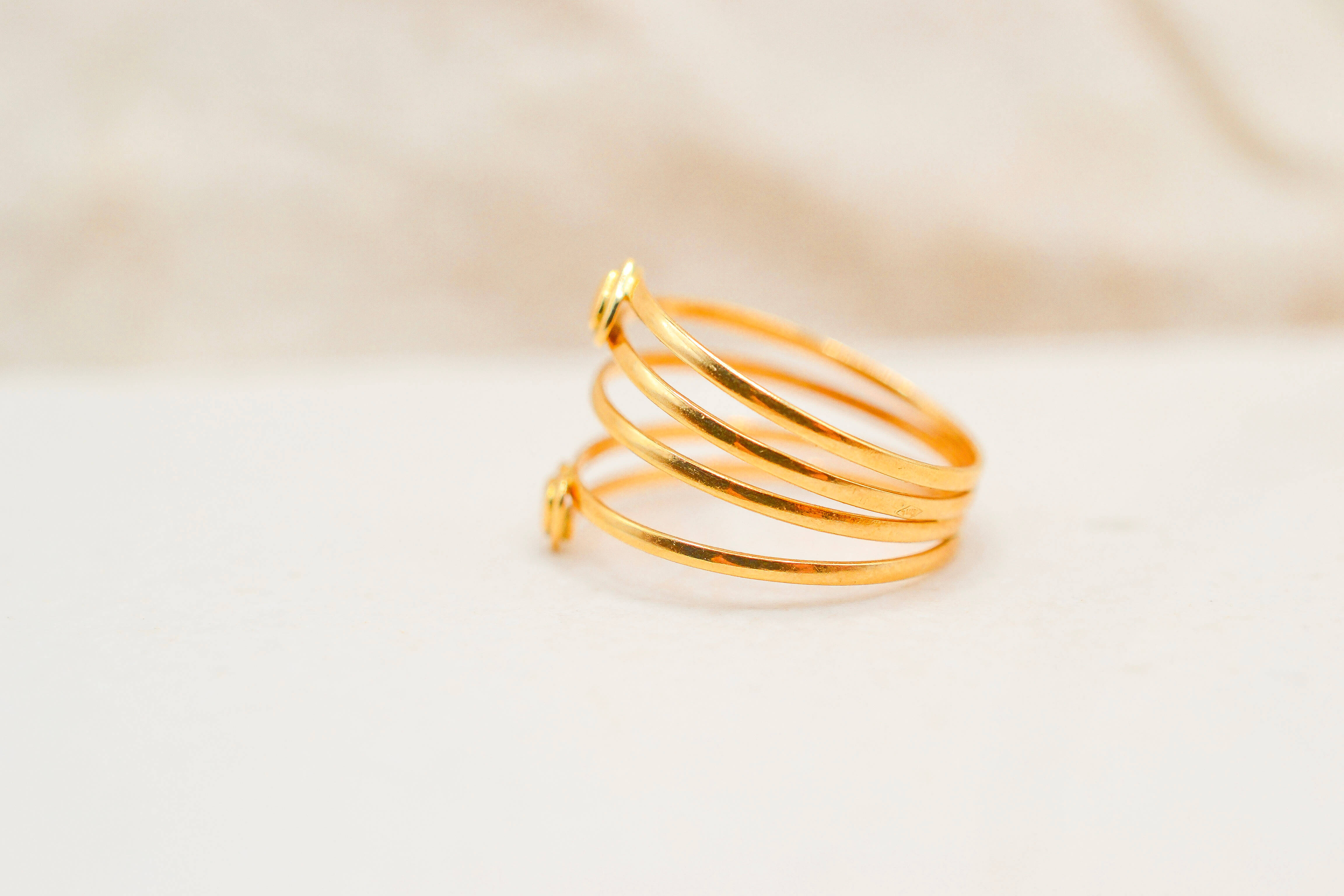 Bague multi-anneaux coeur