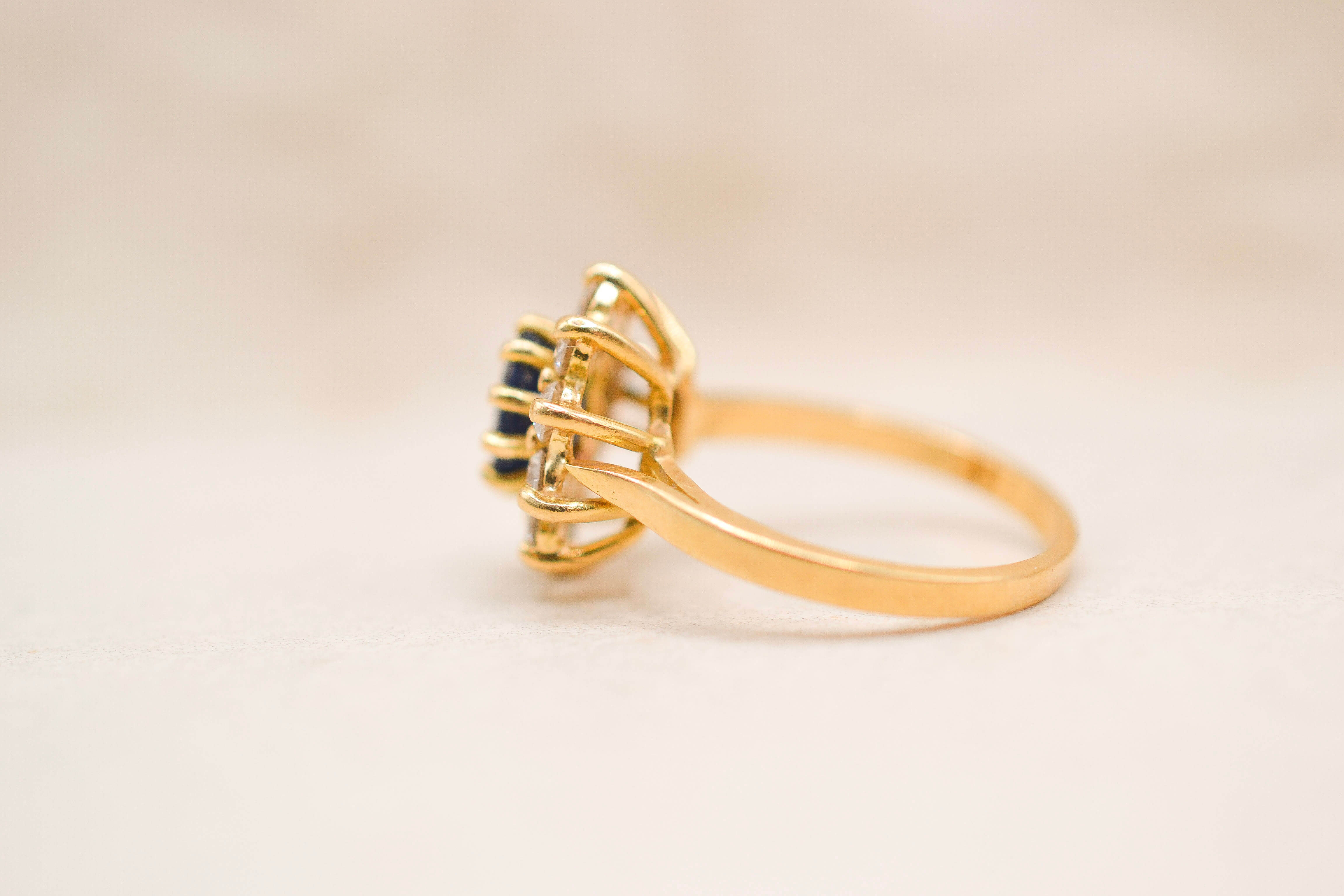 Pompadour Vintage Saphir & Diamants