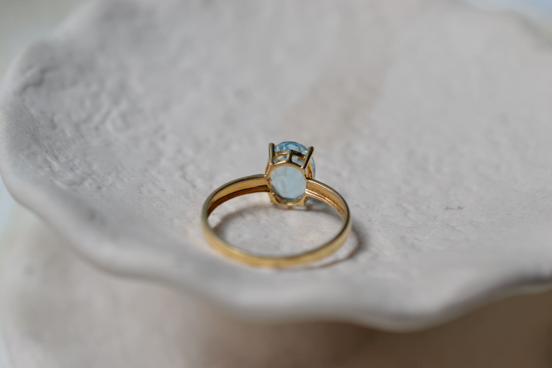 Bague solitaire Topaze