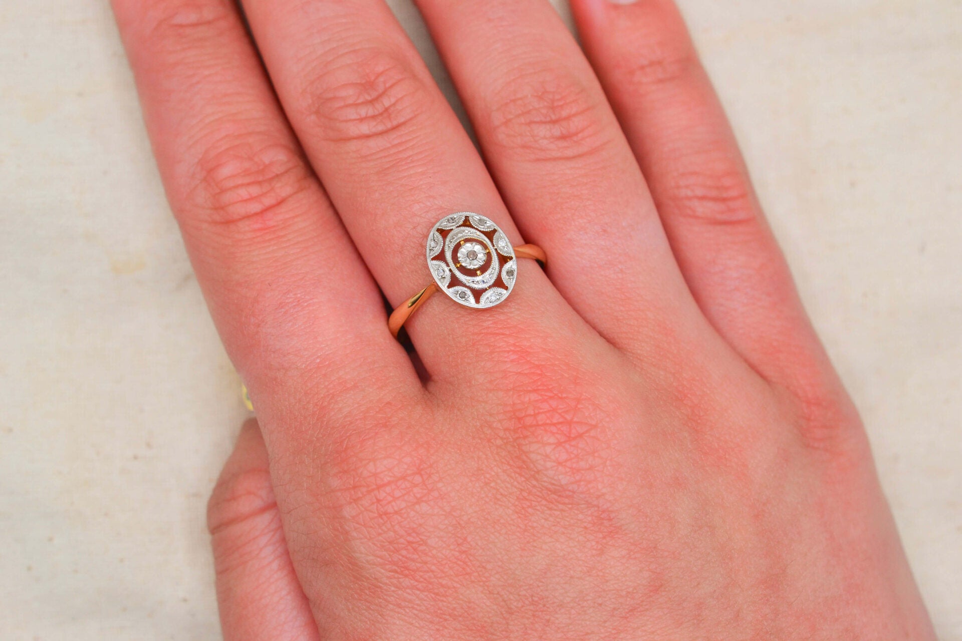 Bague Diamants Art Déco