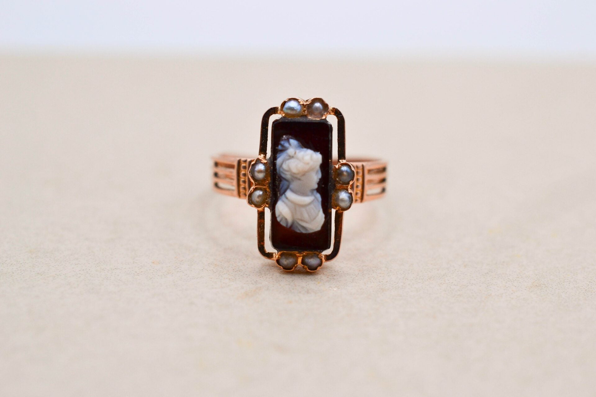 Bague Camée Or rose
