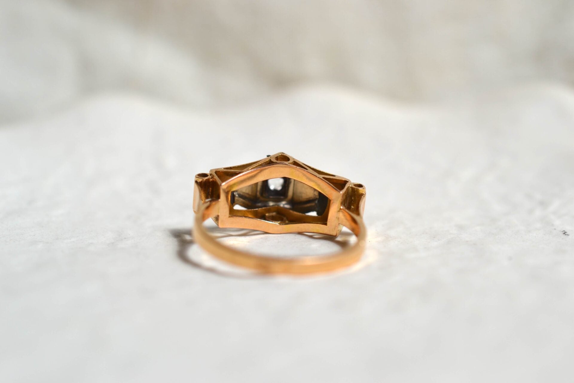Bague Art Déco 2 Ors Oxyde