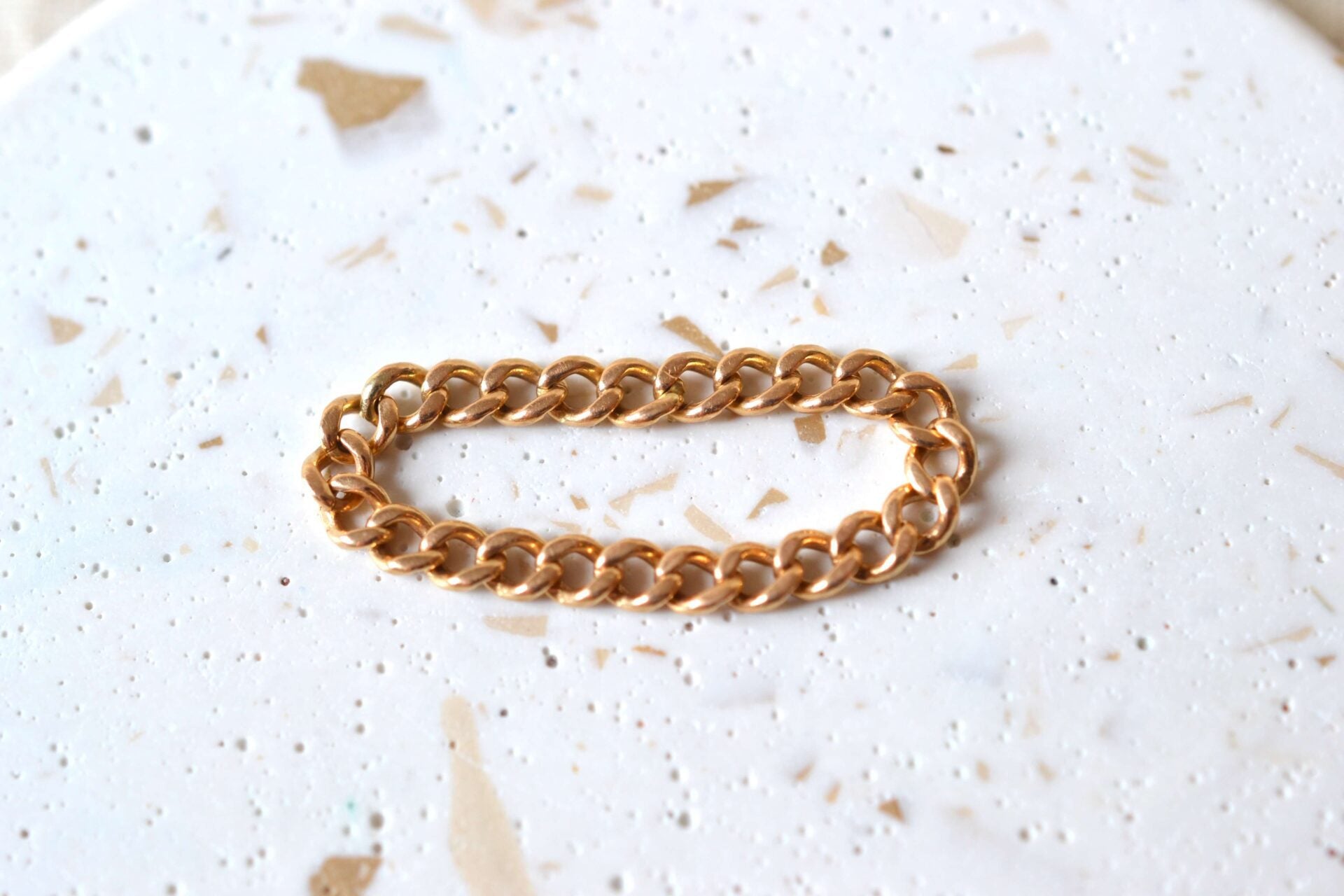 Bague chaîne maille gourmette