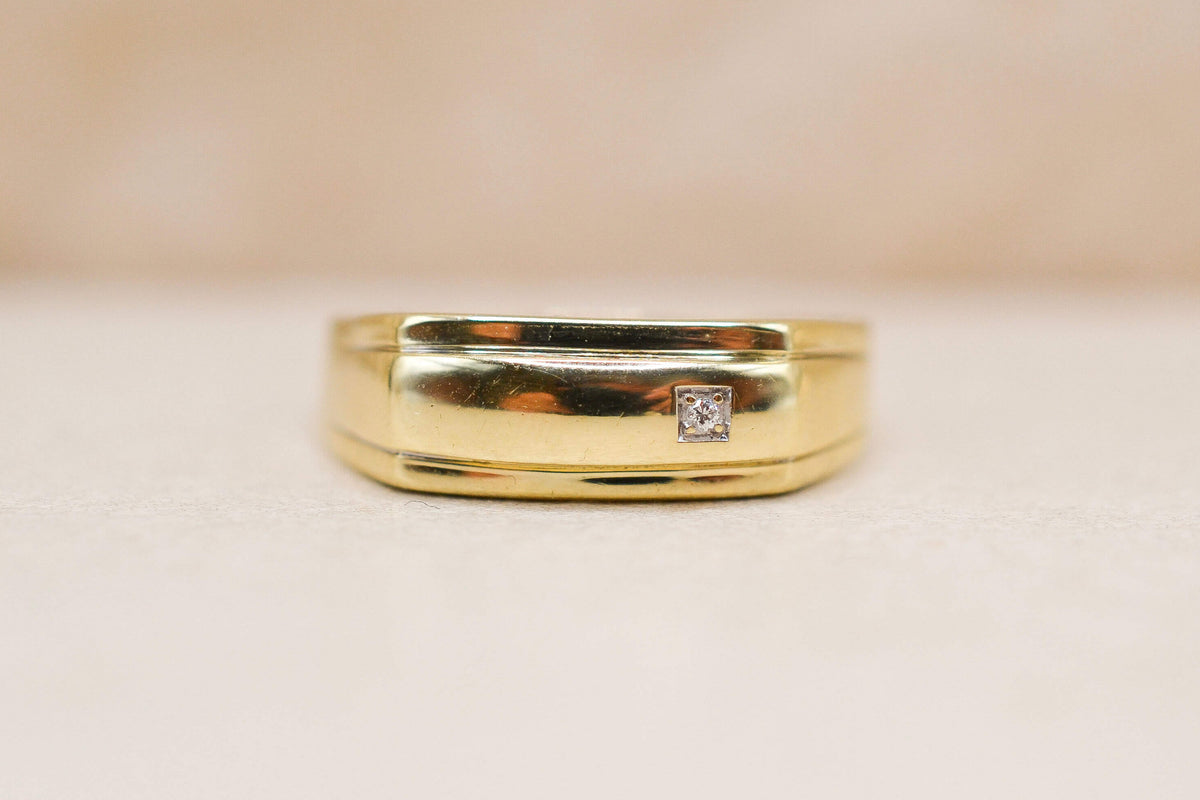 Bague chevalière Diamants