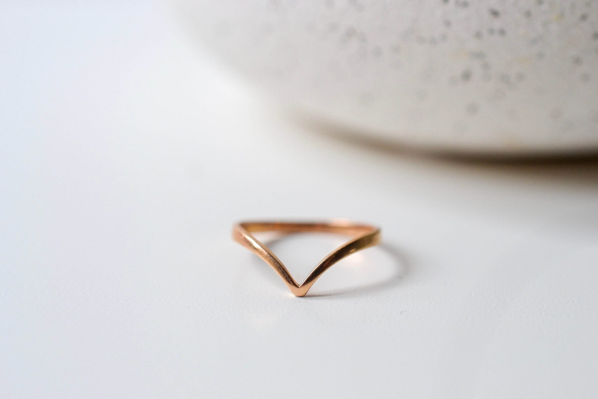 Bague pinky ring chevron