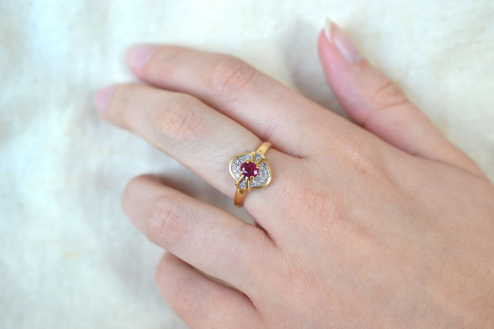 Bague Rubis et Diamants