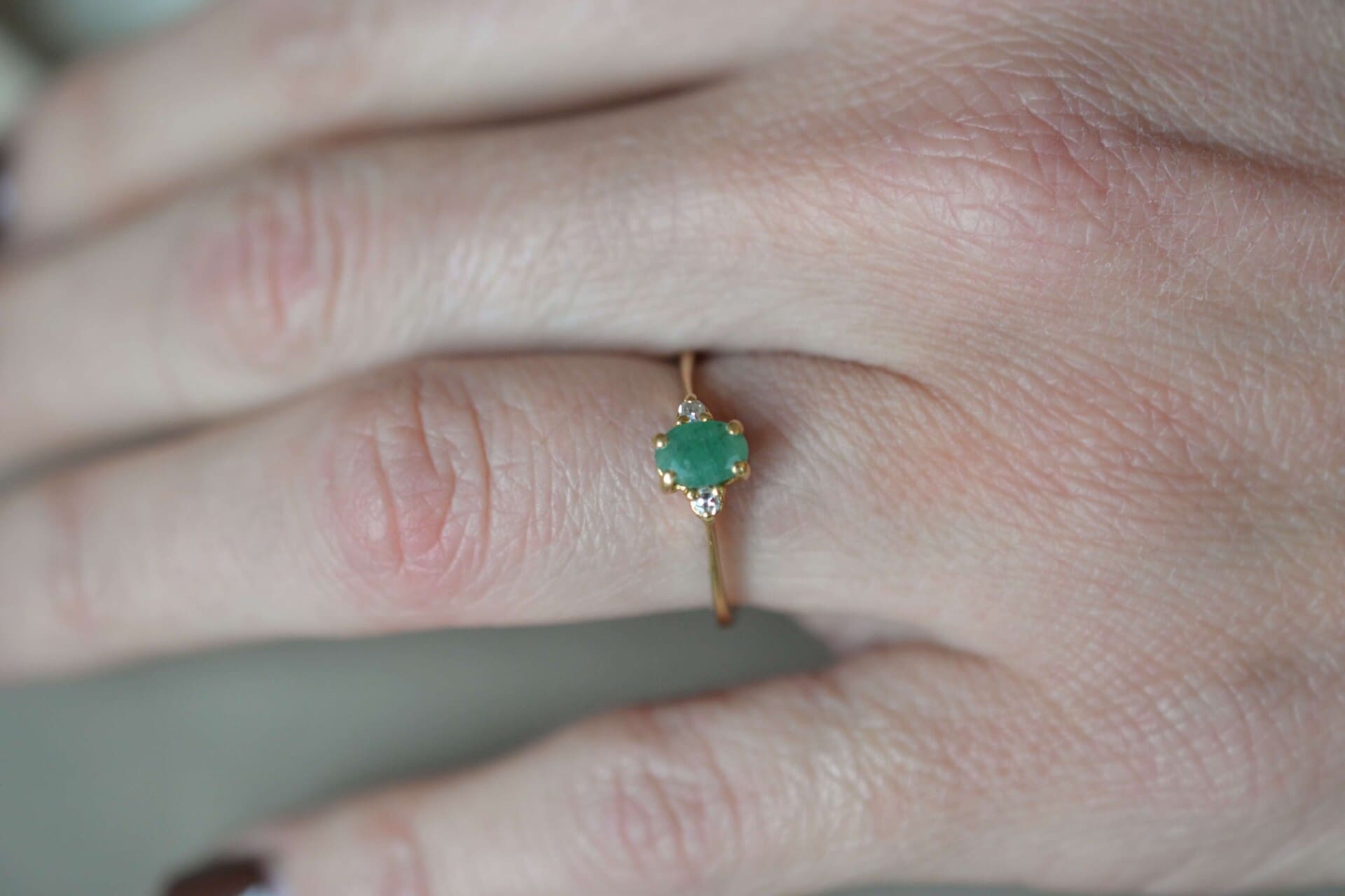 Bague Émeraude et Diamants