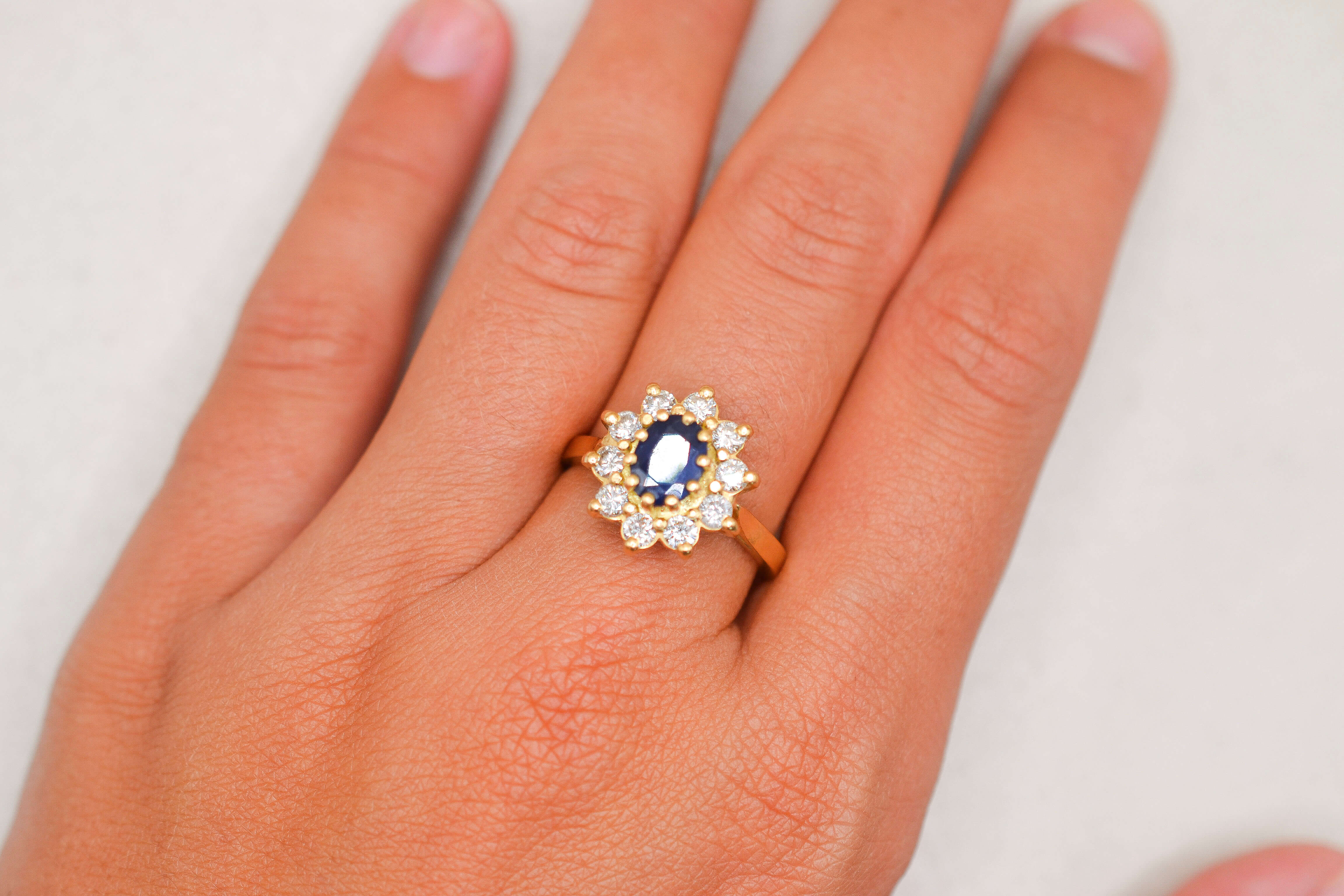 Pompadour Vintage Saphir & Diamants