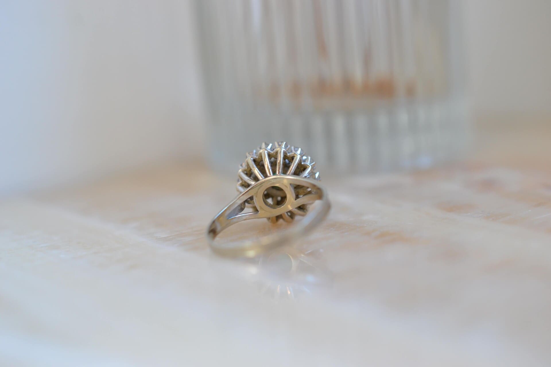 Bague Marguerite Émeraude