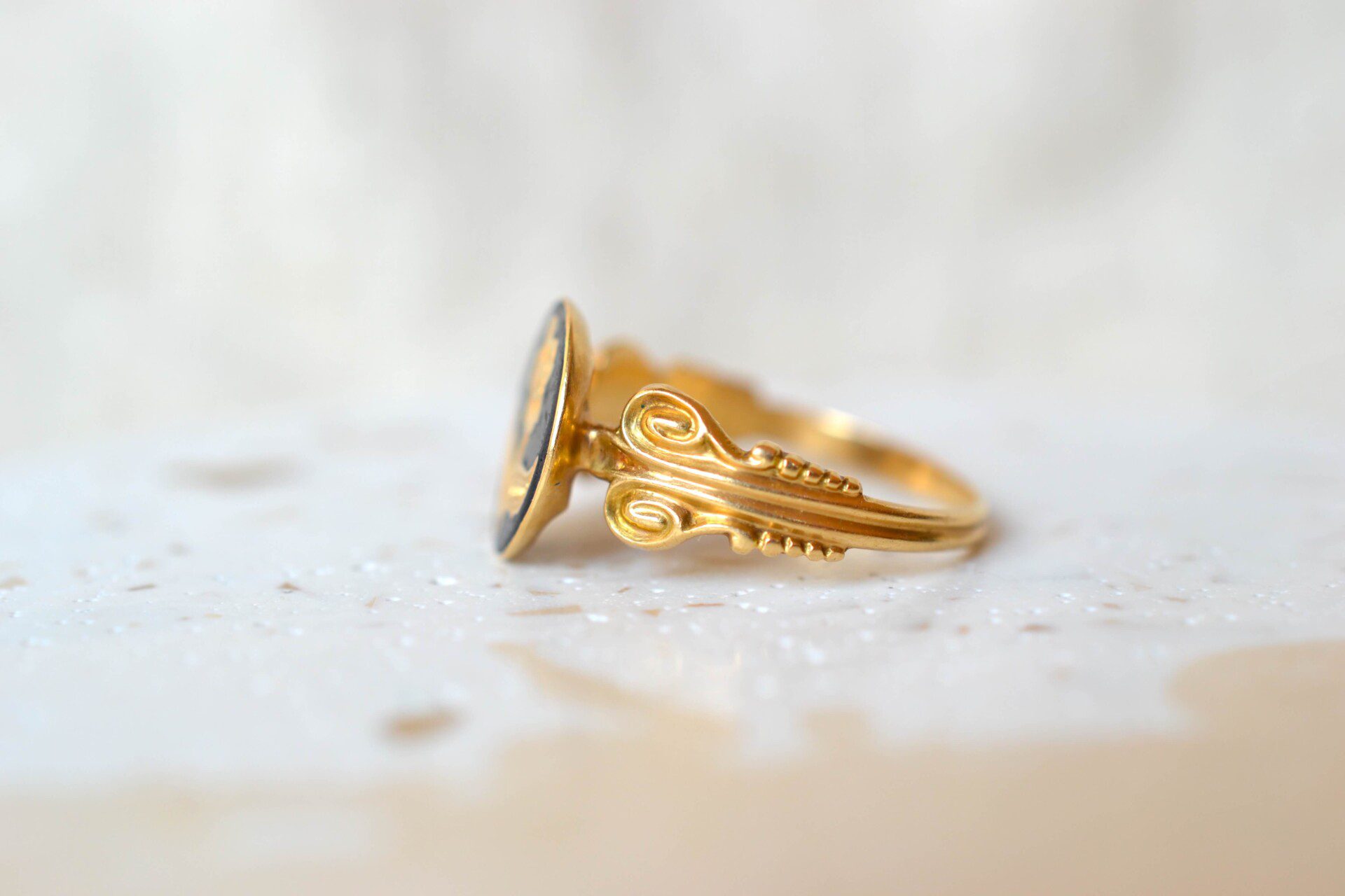 Bague Onyx Fleur