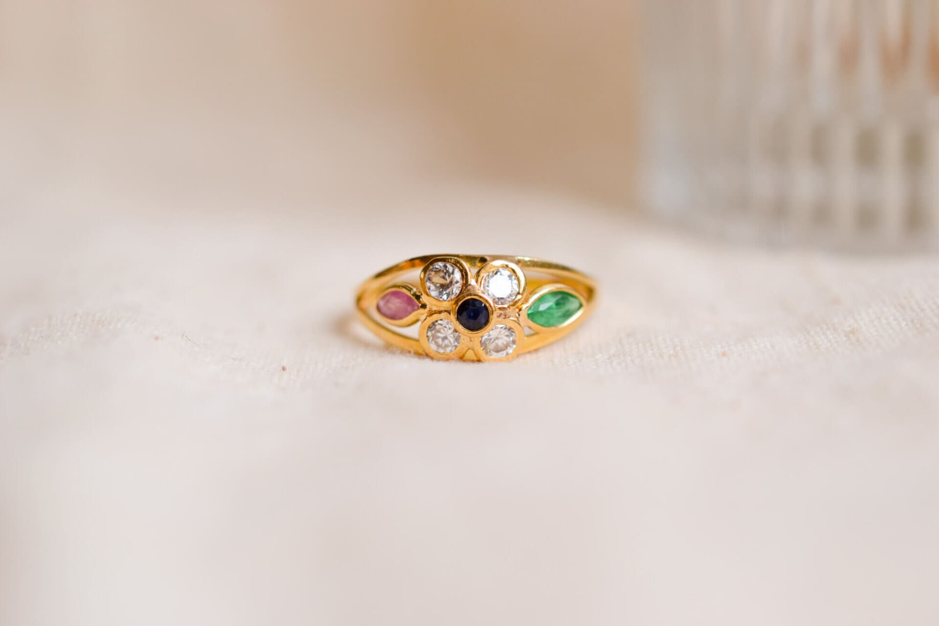 Bague fleur Oxydes