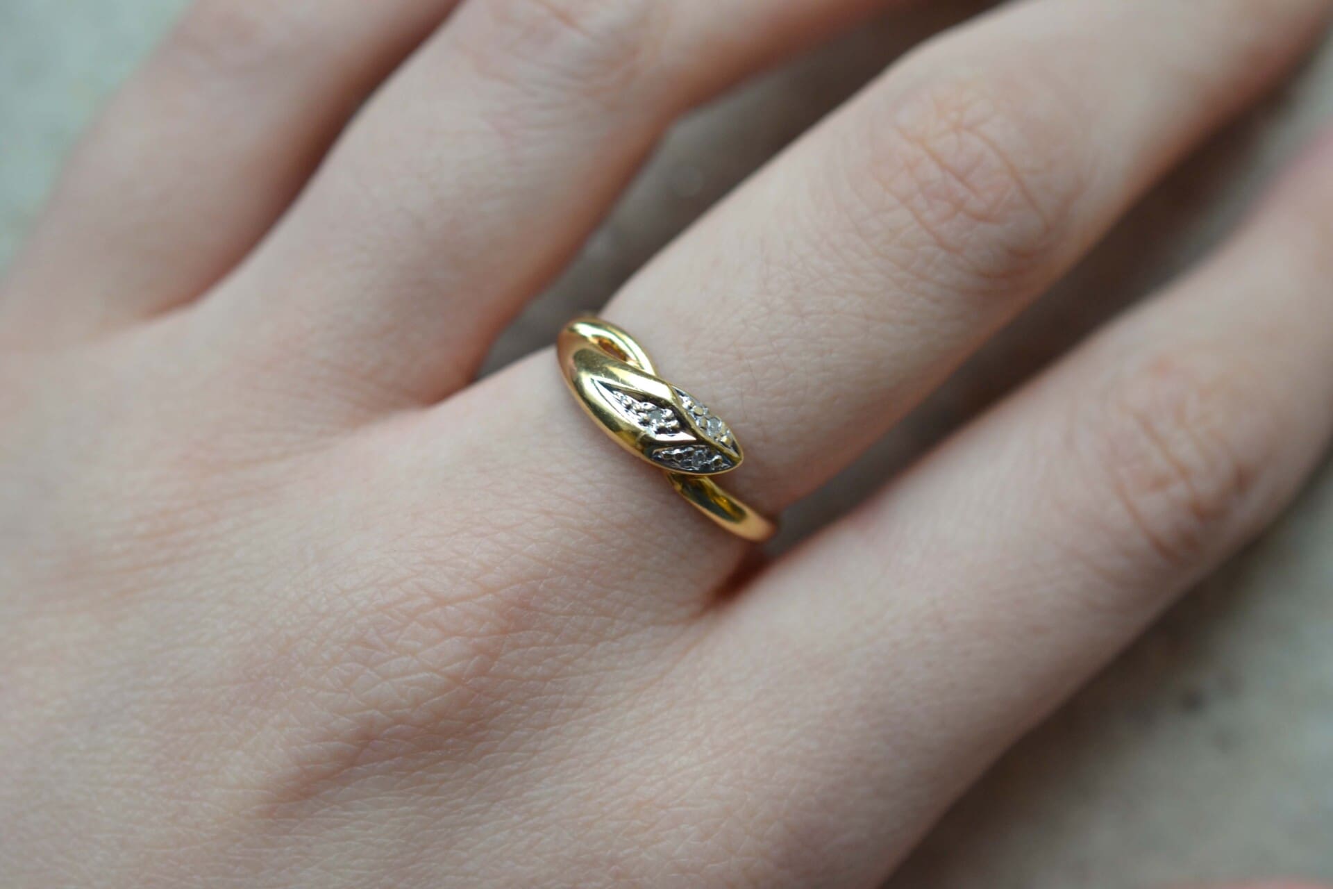 Bague serpent Diamants