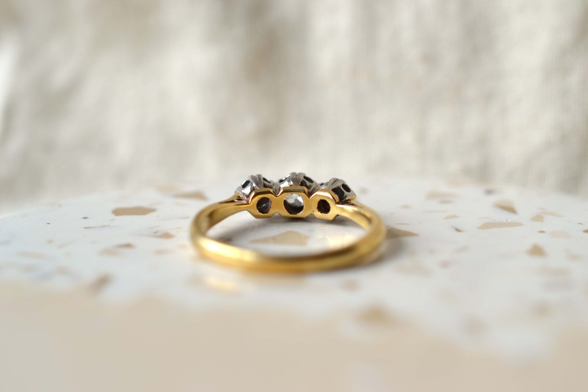 Jarretière Diamants Or jaune et Platine