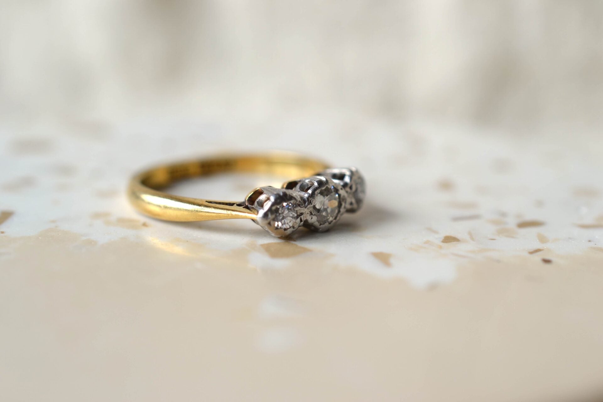Jarretière Diamants Or jaune et Platine