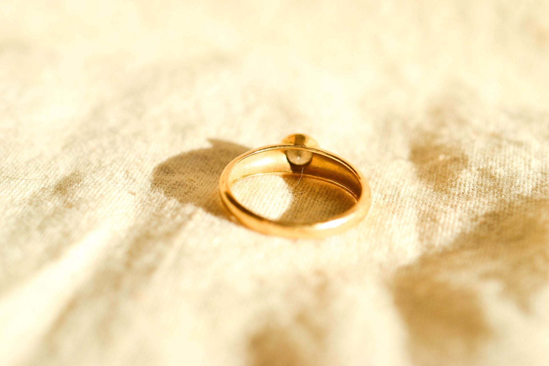 Bague Jonc Diamant Or jaune