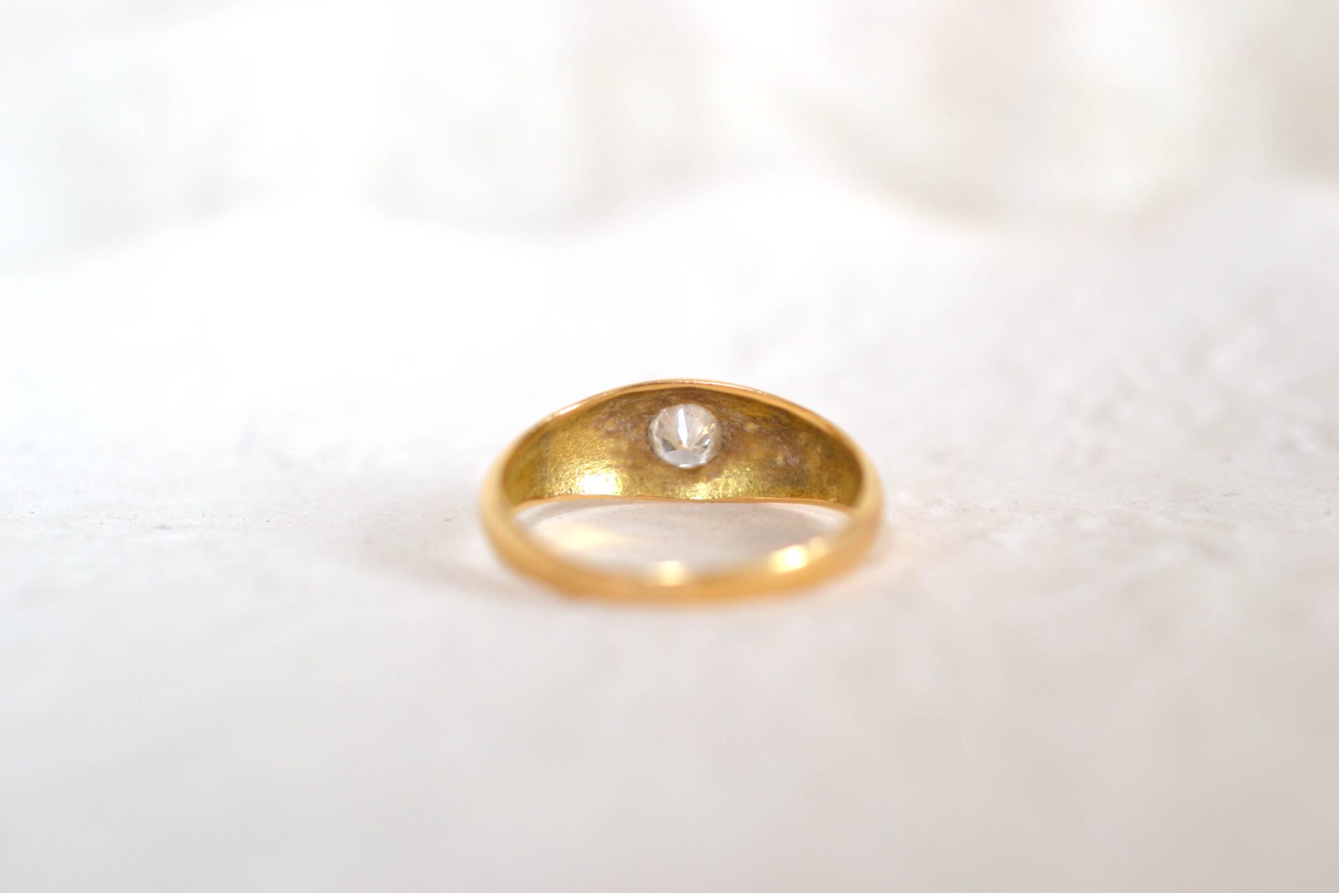 Bague Jonc Diamant Or jaune