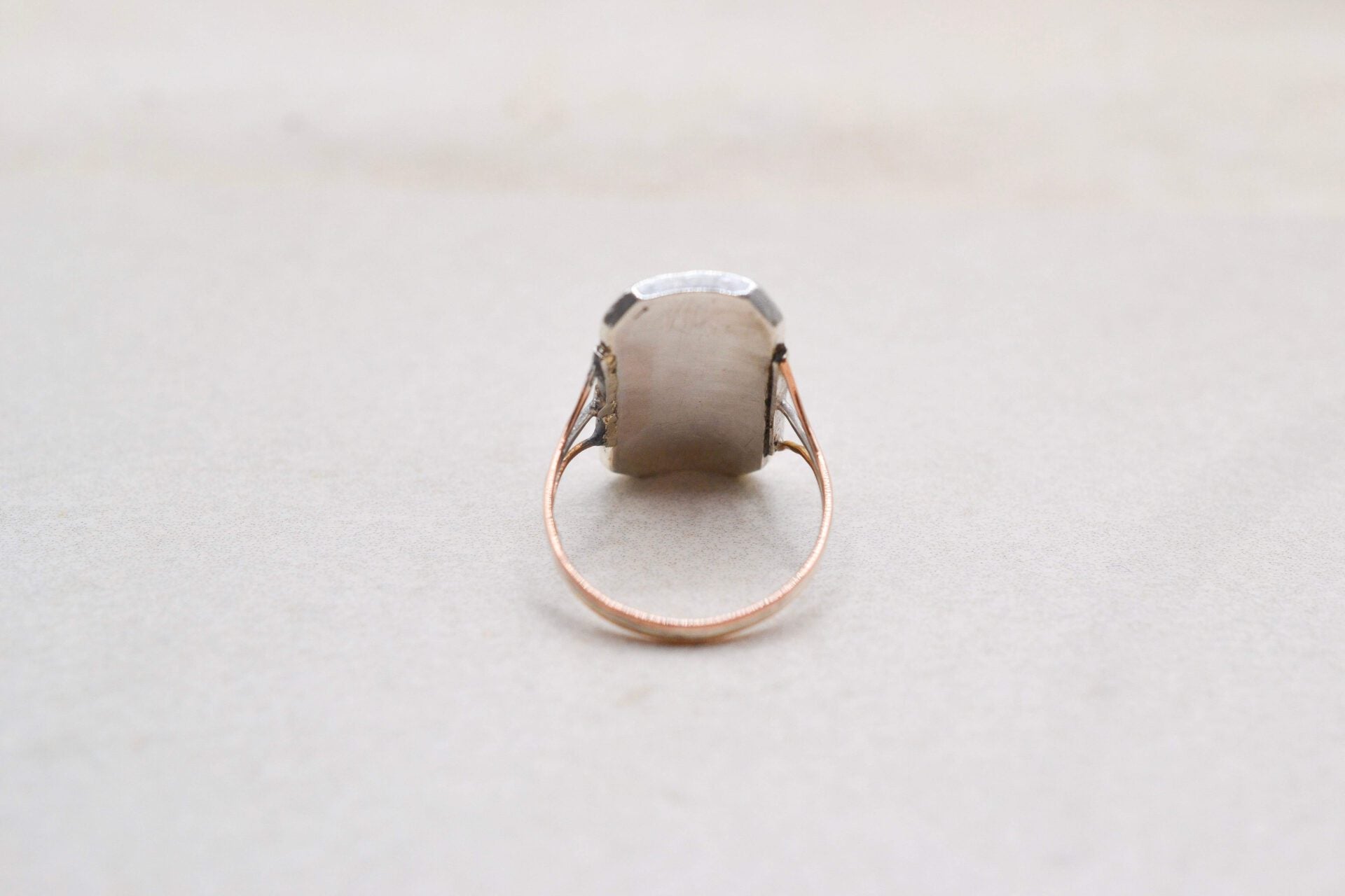 Bague Victorienne Émail Marcassite