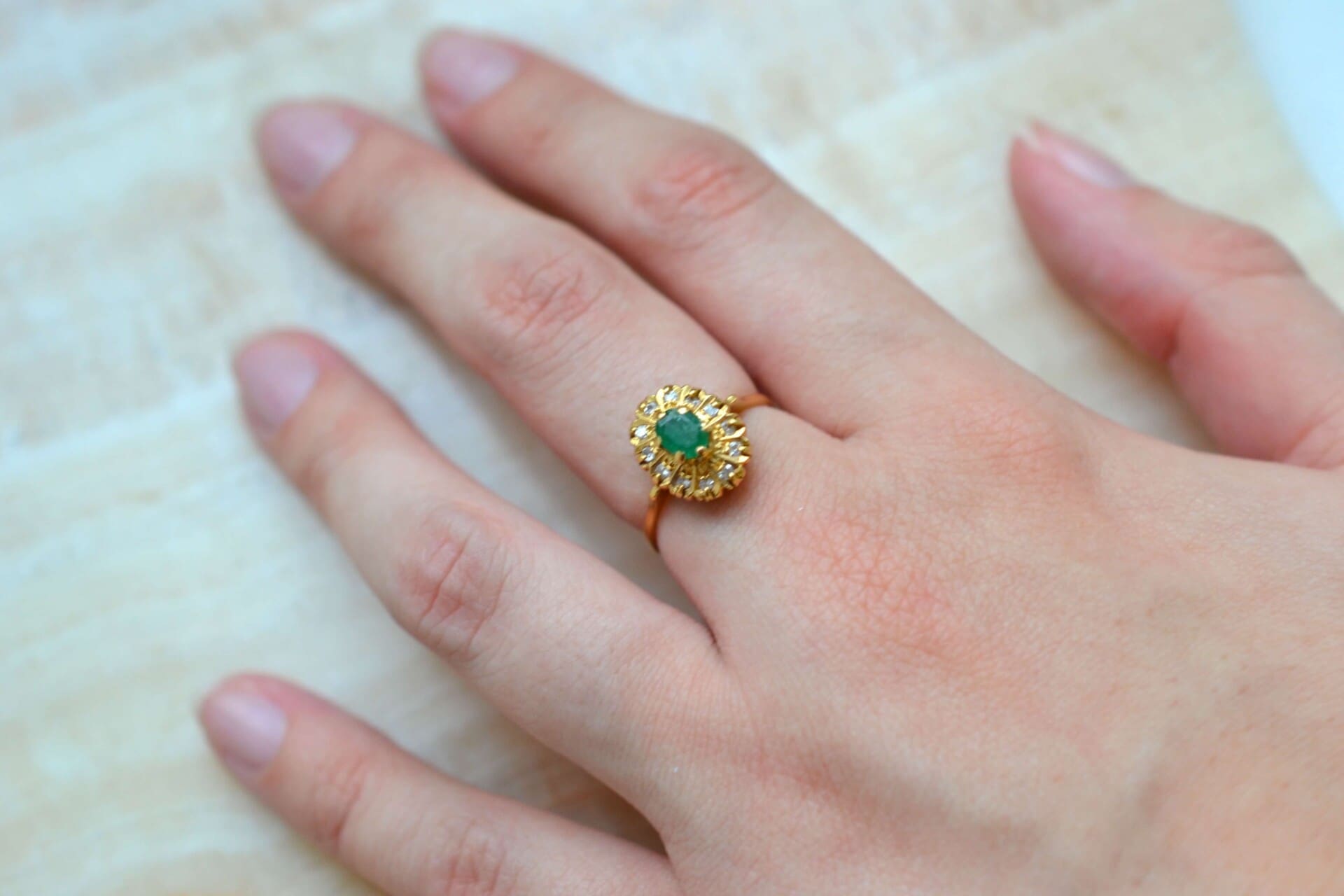 Marguerite Émeraude et Diamants