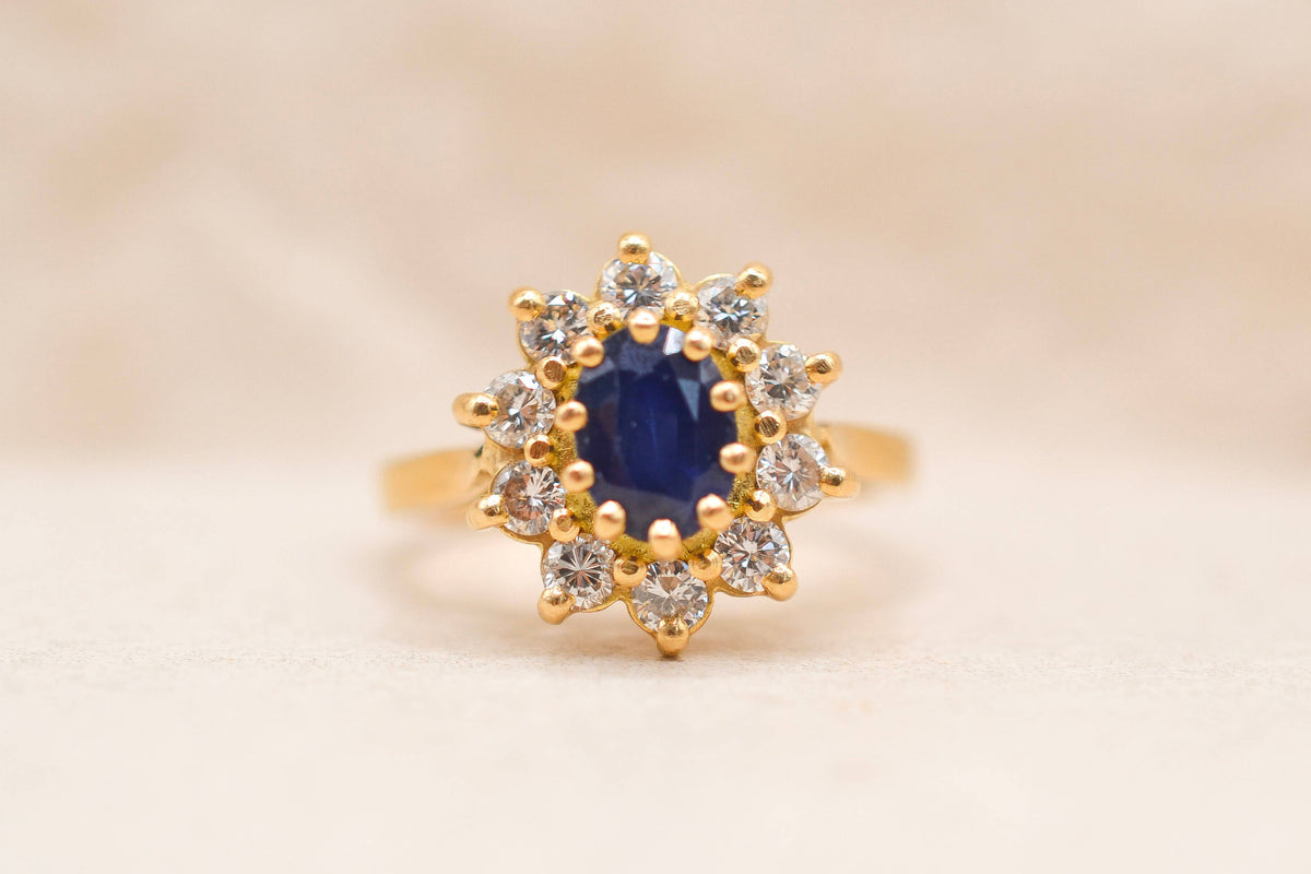 Pompadour Vintage Saphir & Diamants