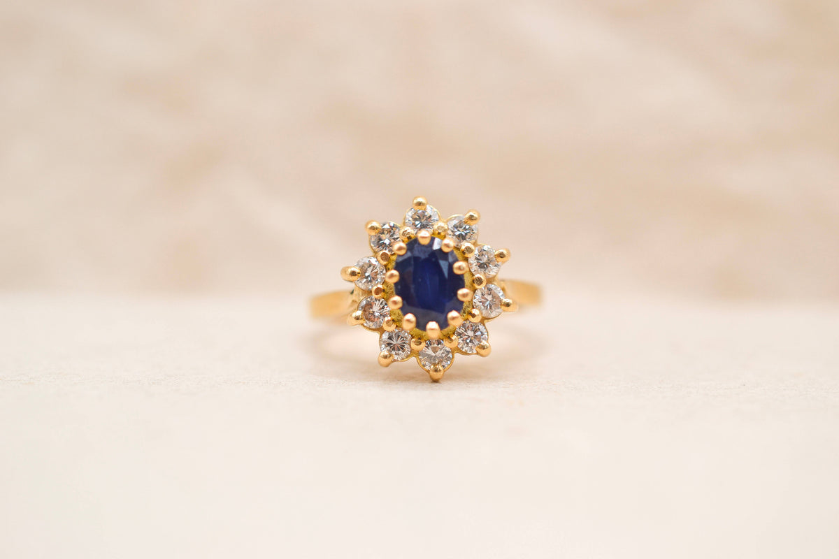 Pompadour Vintage Saphir & Diamants