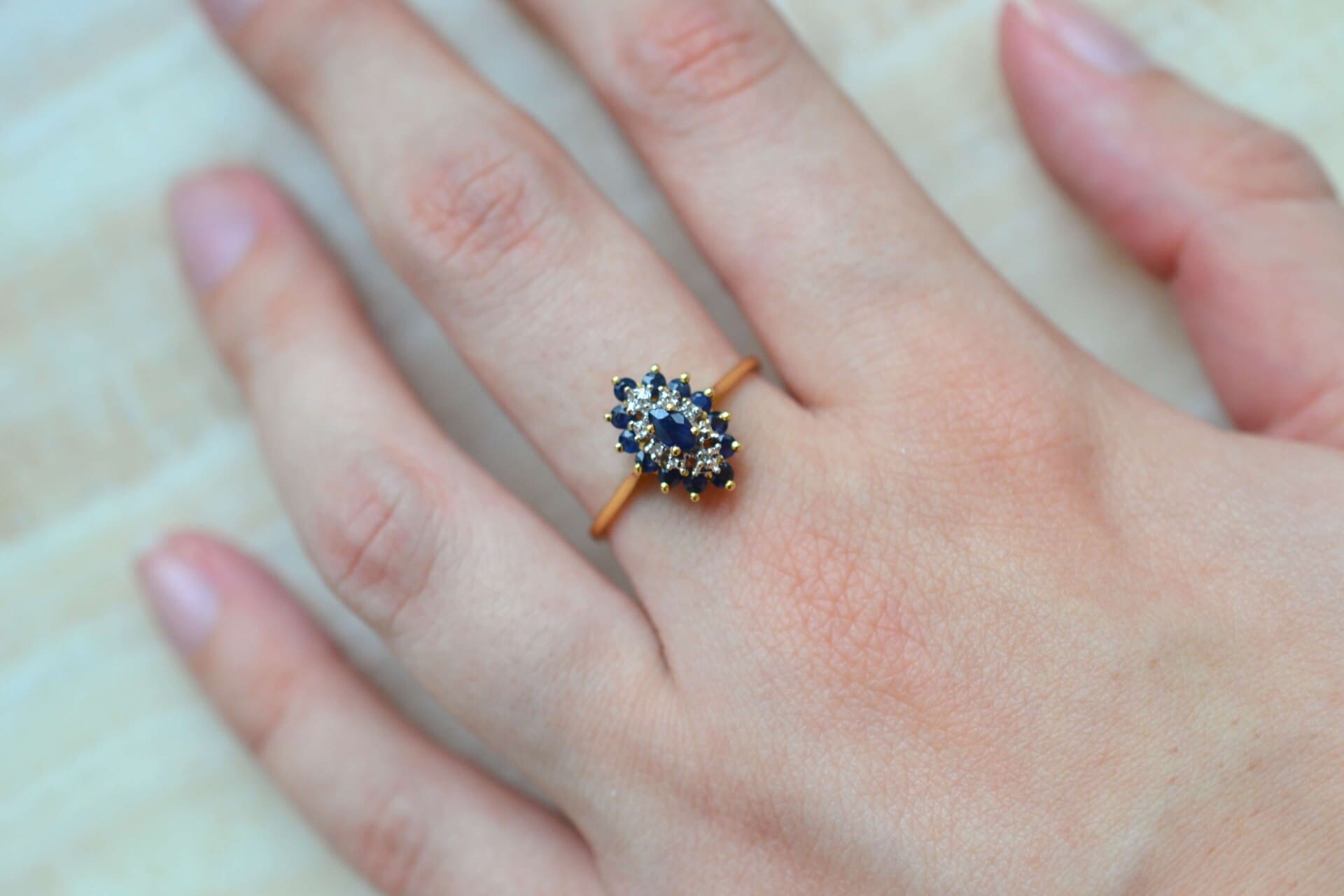Marguerite Saphir et Diamants