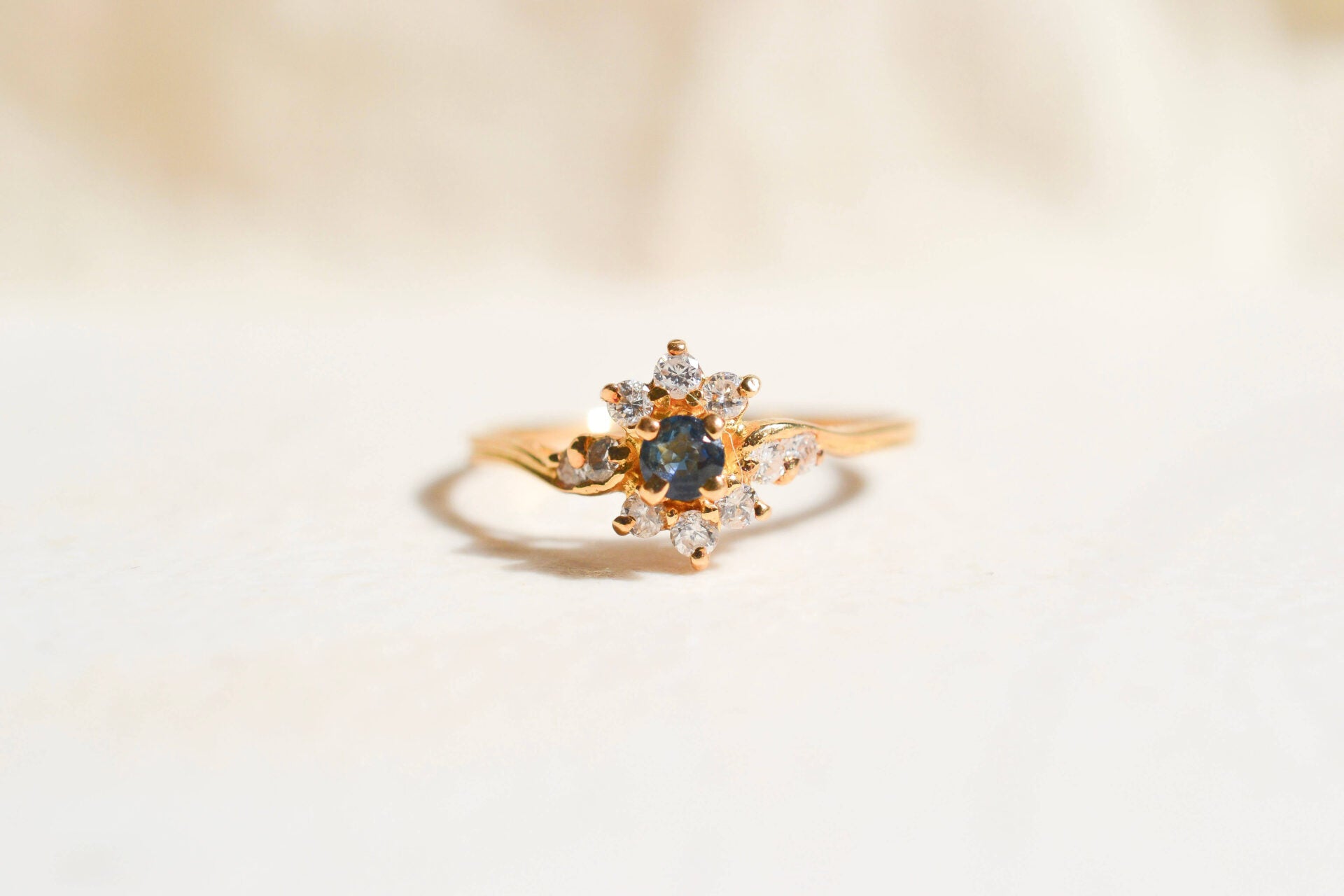 Marguerite Vintage Saphir Diamants