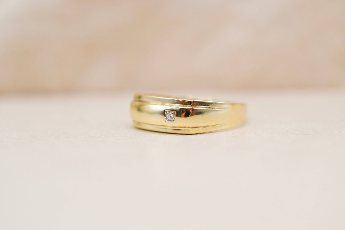 Bague chevalière Diamants