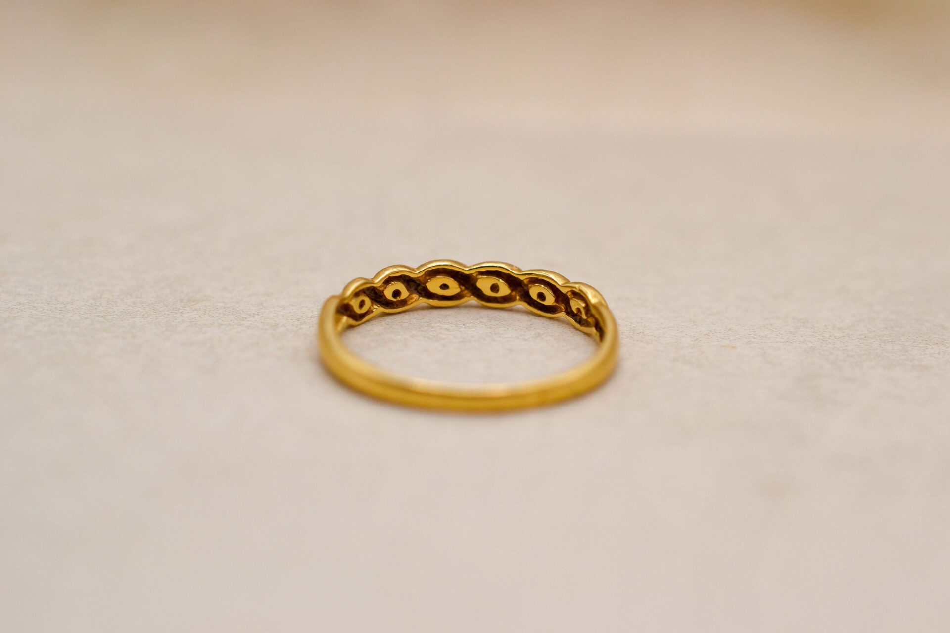 Bague anneau torsadé Diamant