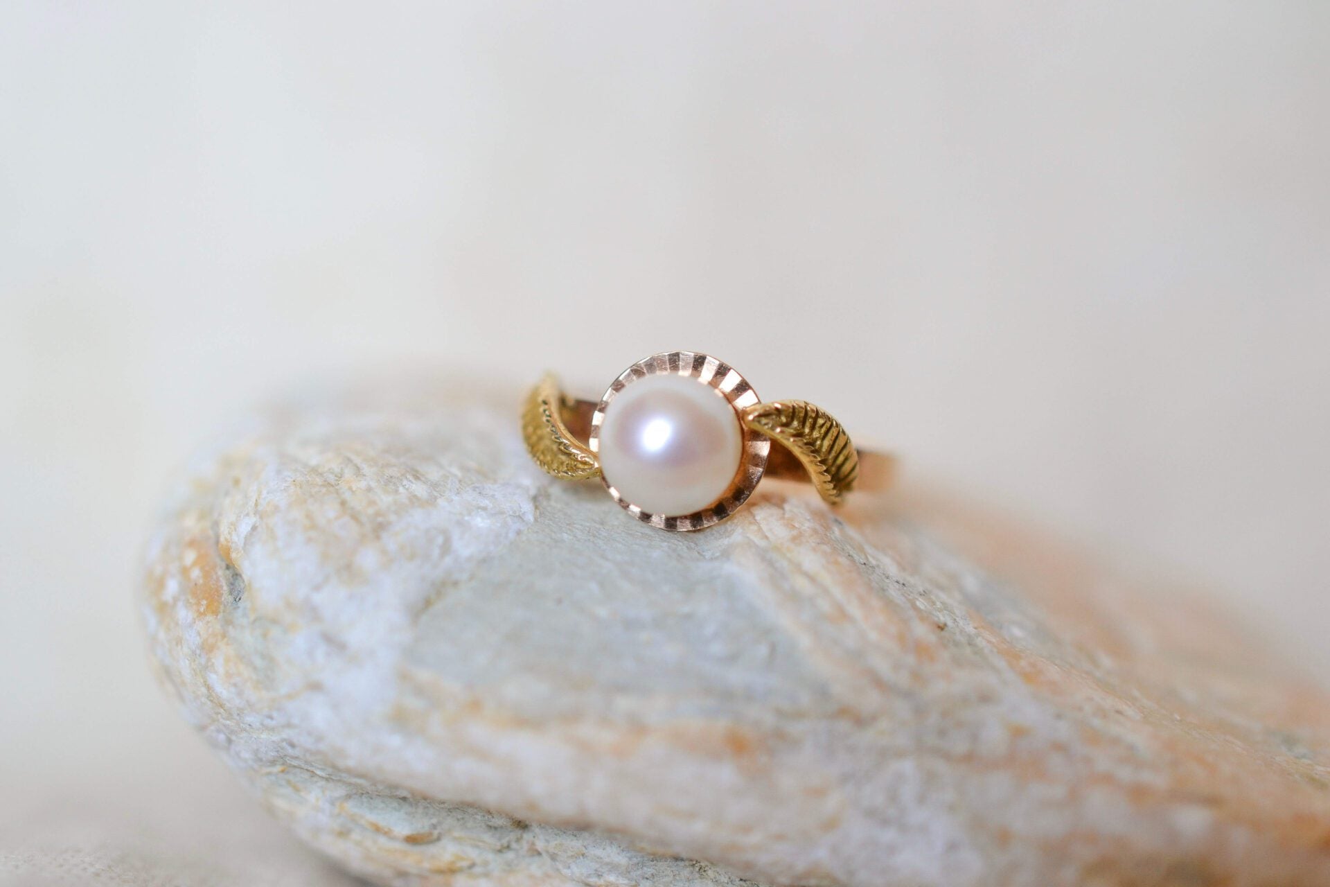 Bague Perle Akoya Or jaune 18K