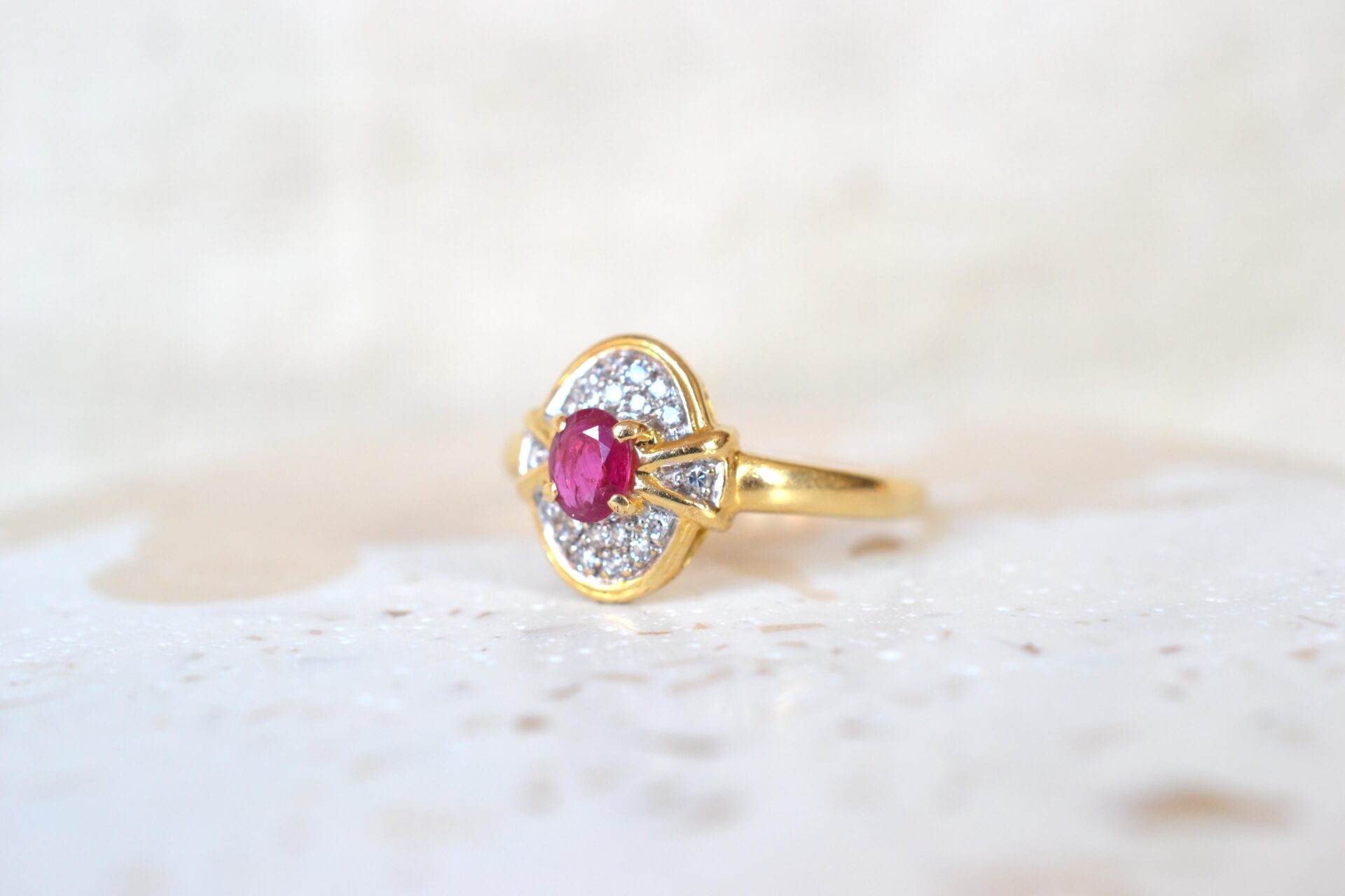 Bague Rubis et Diamants