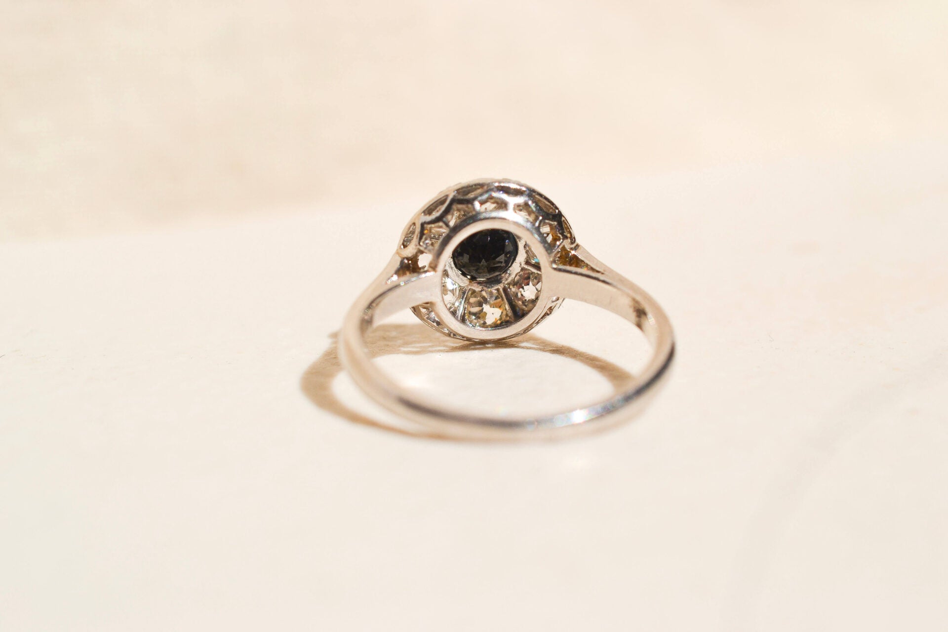Bague Fleur Saphir & Diamants