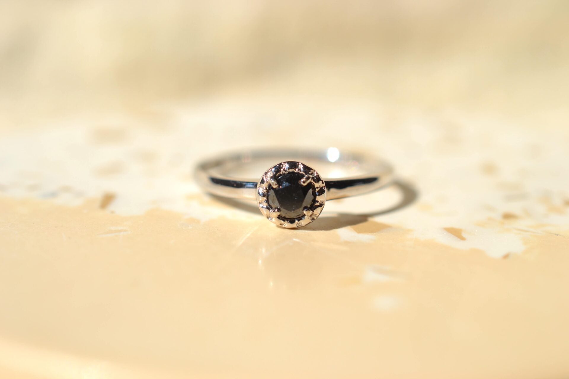 Bague Solitaire Moissanite