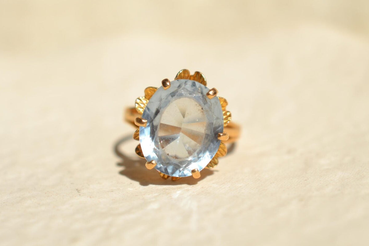 Bague cocktail Spinelle de synthèse