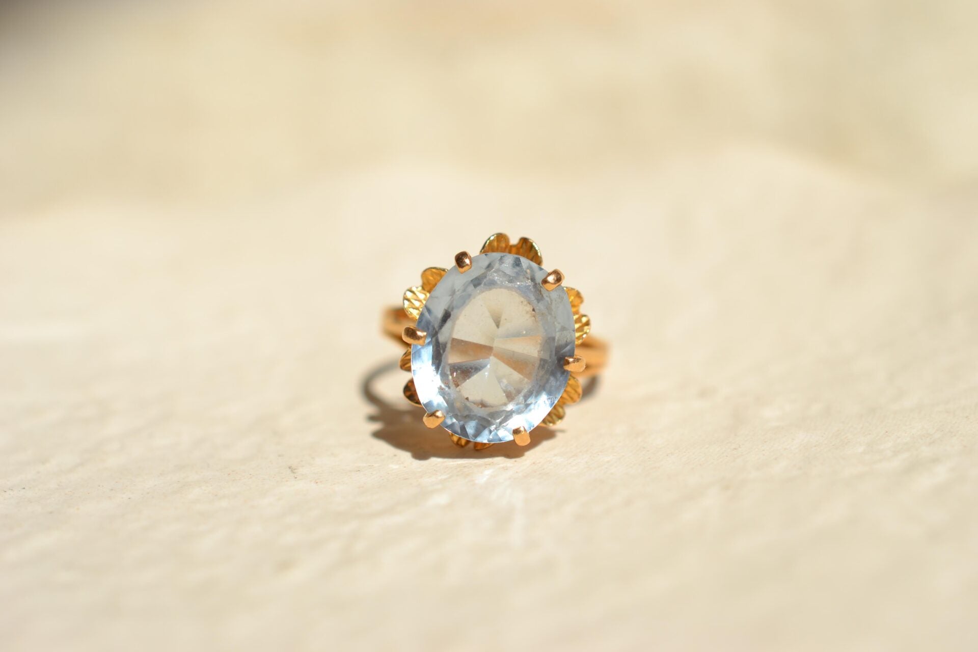 Bague cocktail Spinelle de synthèse