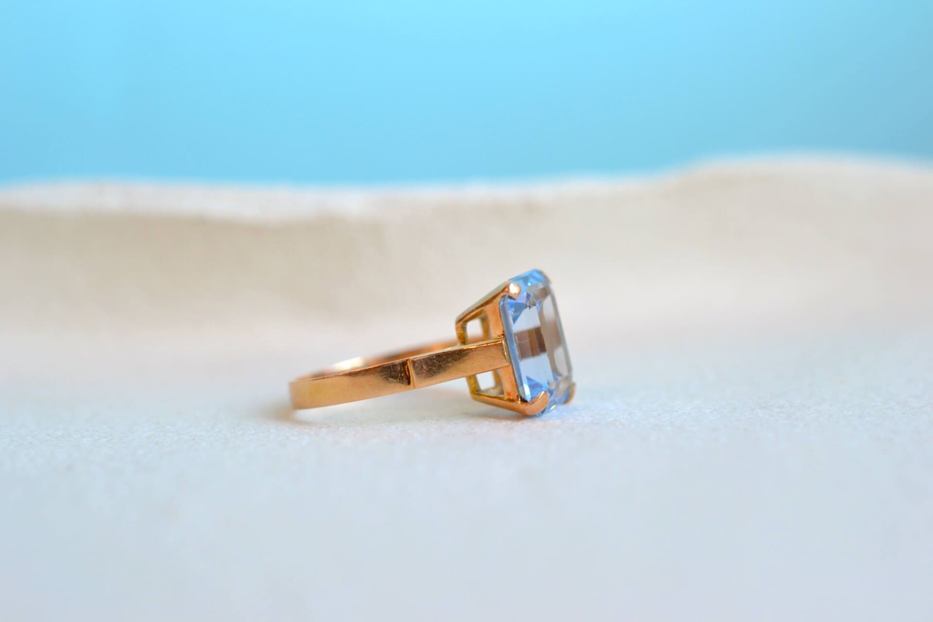 Bague solitaire Spinelle