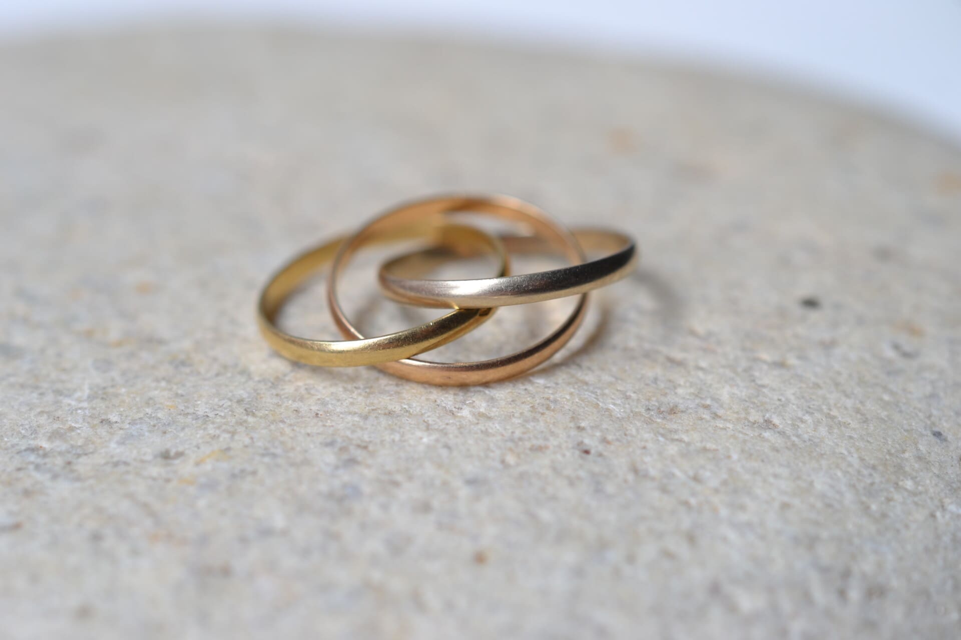 Bague anneaux 3 Ors