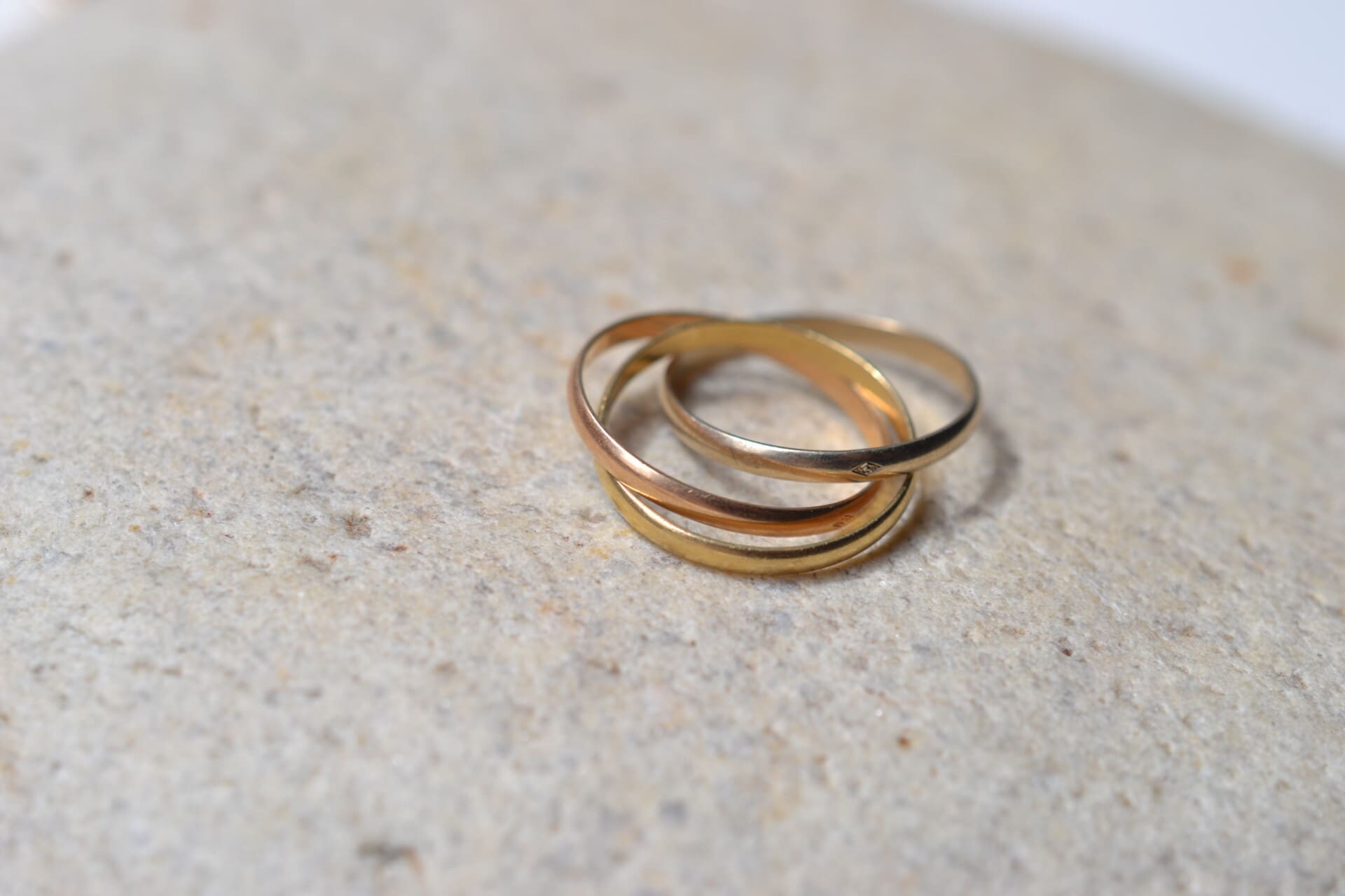 Bague anneaux 3 Ors
