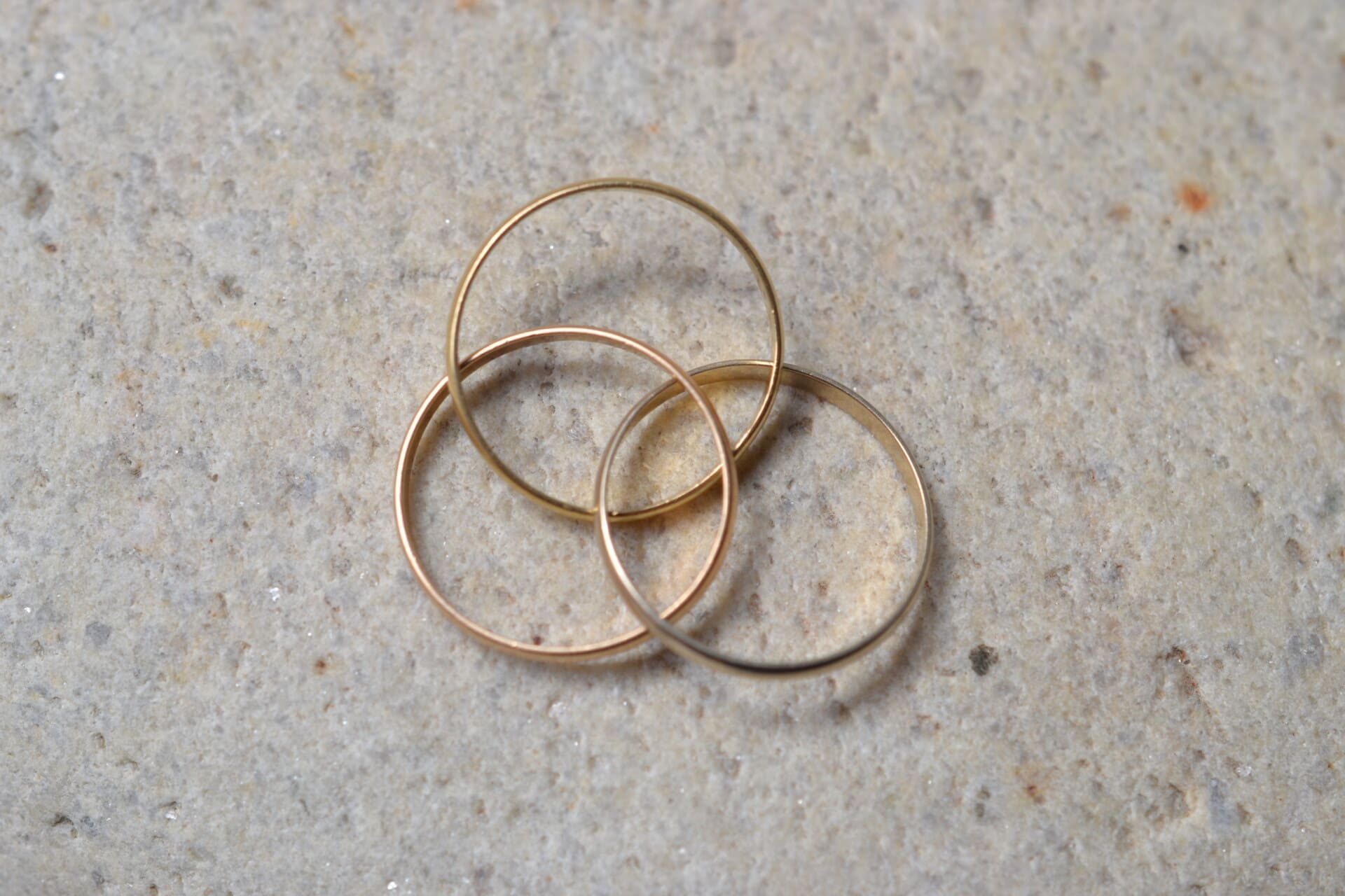 Bague anneaux 3 Ors