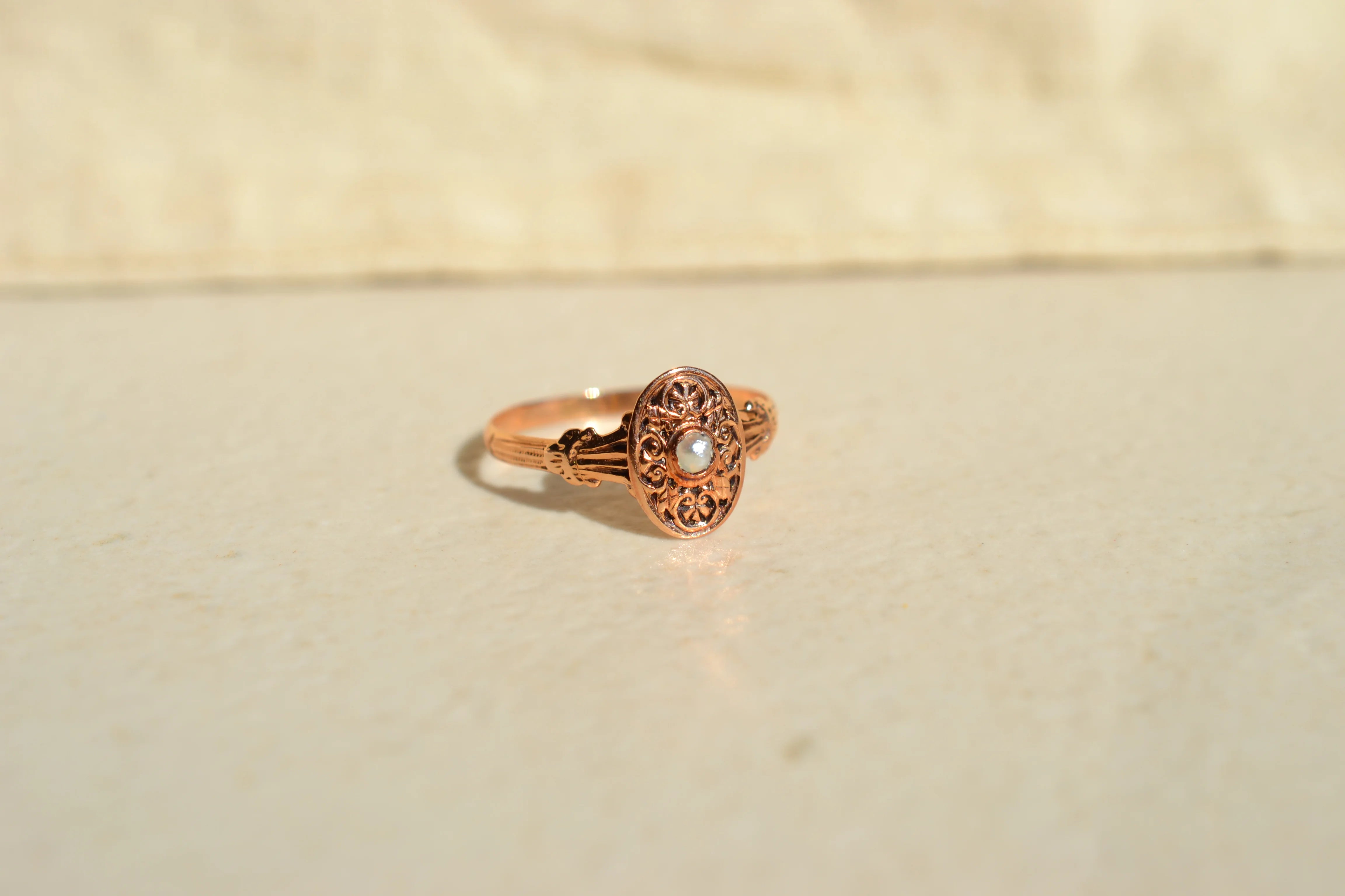 Bague Victorienne perle fine
