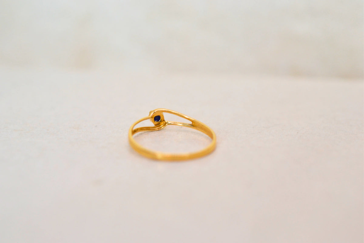 Bague Saphir fine ajouree