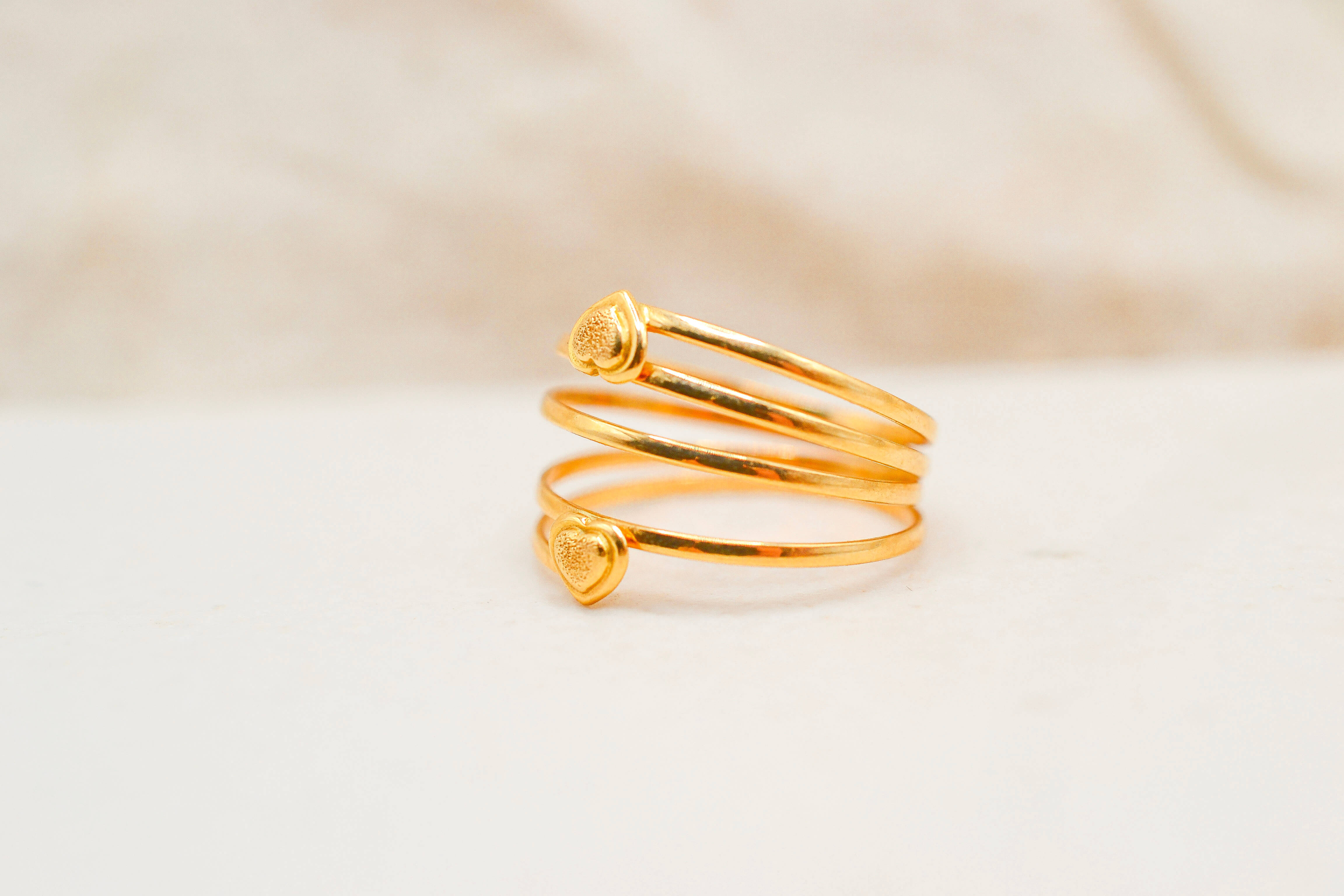 Bague multi-anneaux coeur
